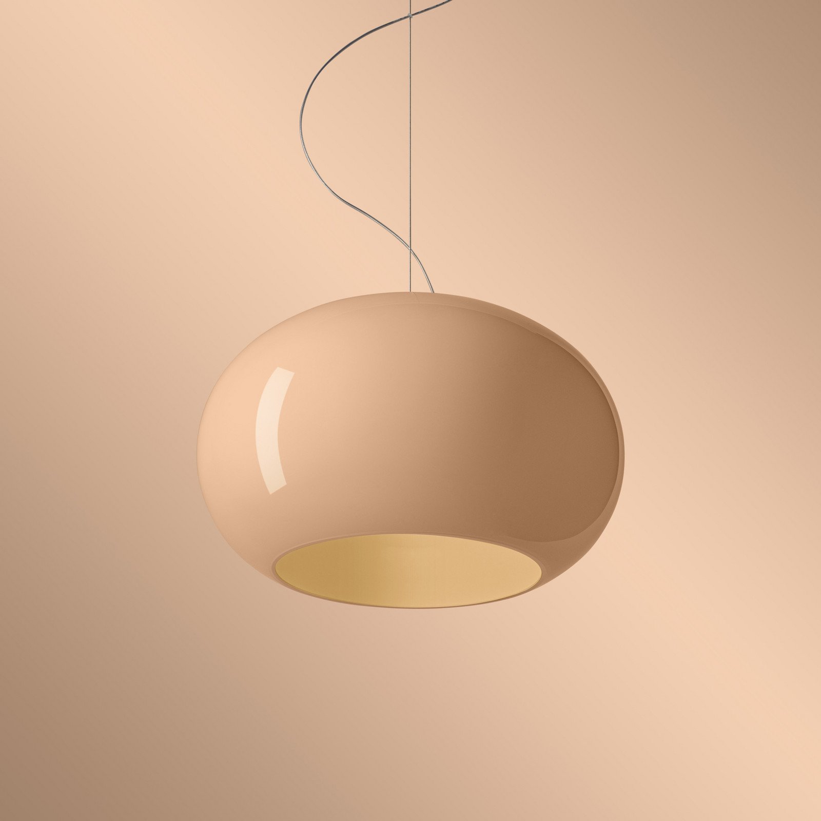 Foscarini Lampă suspendată LED Buds 2 cipria suspensie 350 cm - Camera de zi / sufragerie - design - Sticlă