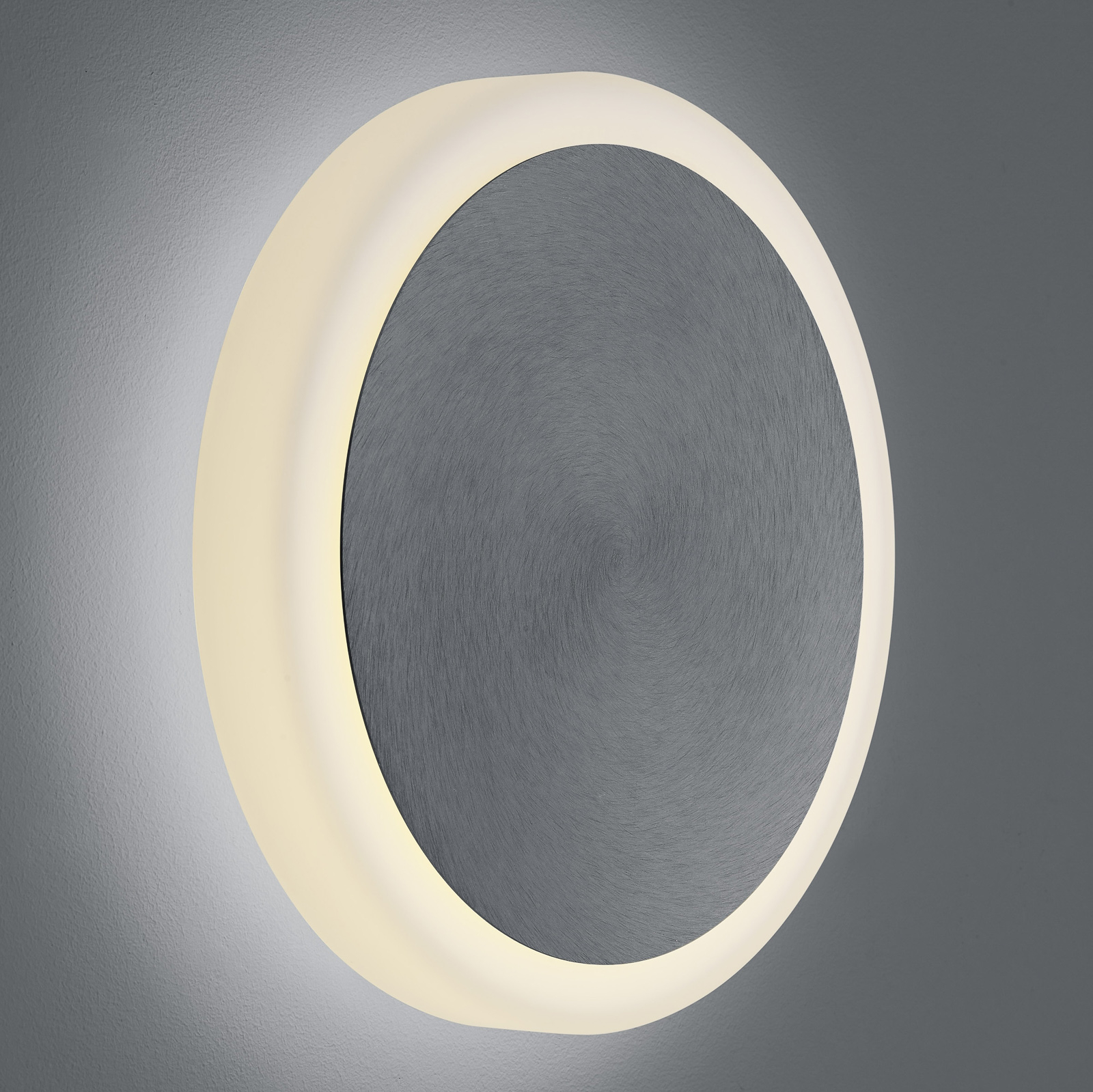 BANKAMP Button LED wall light 33 cm anthracite
