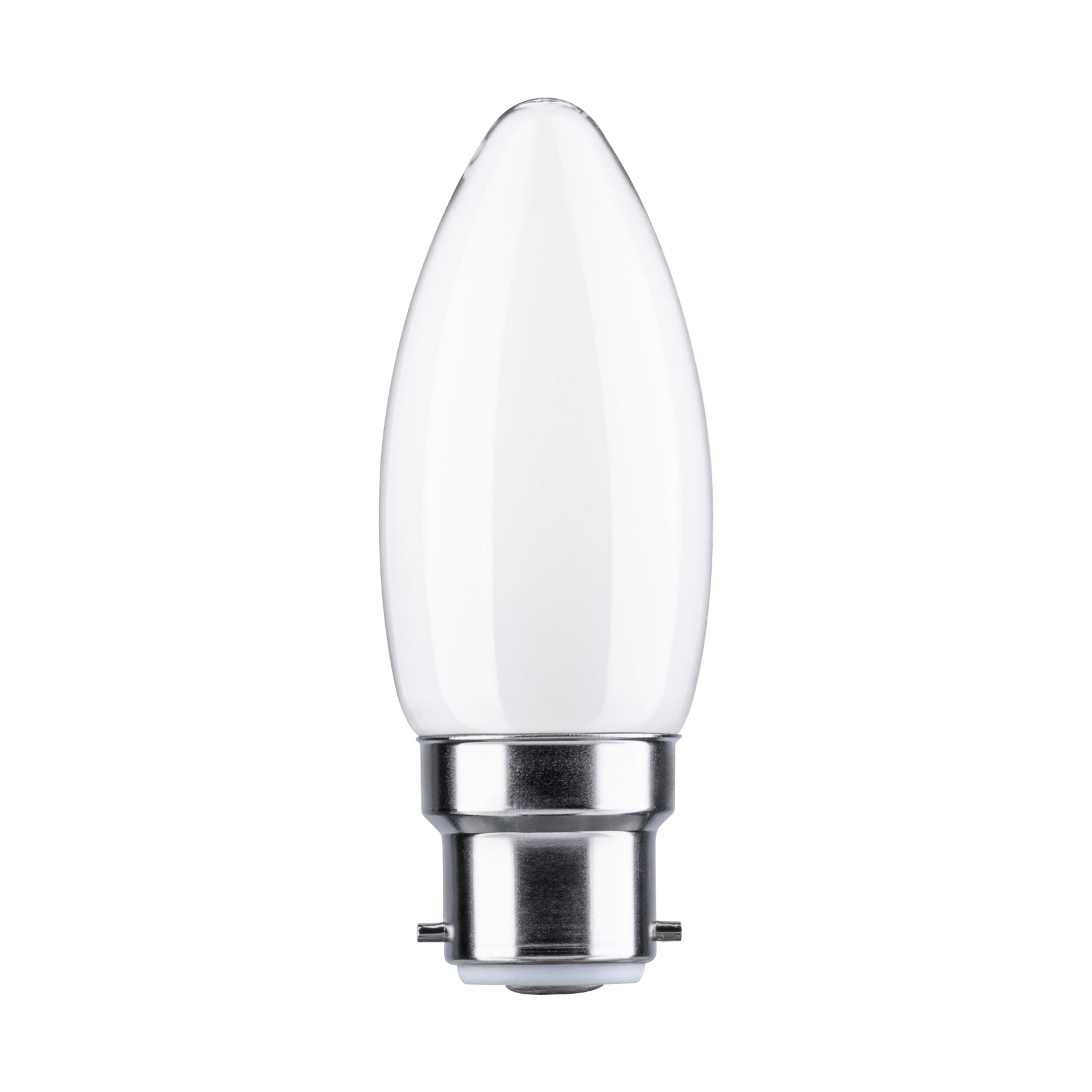 Paulmann LED-Kerzenlampe B22d 4,7W 2.700K opal
