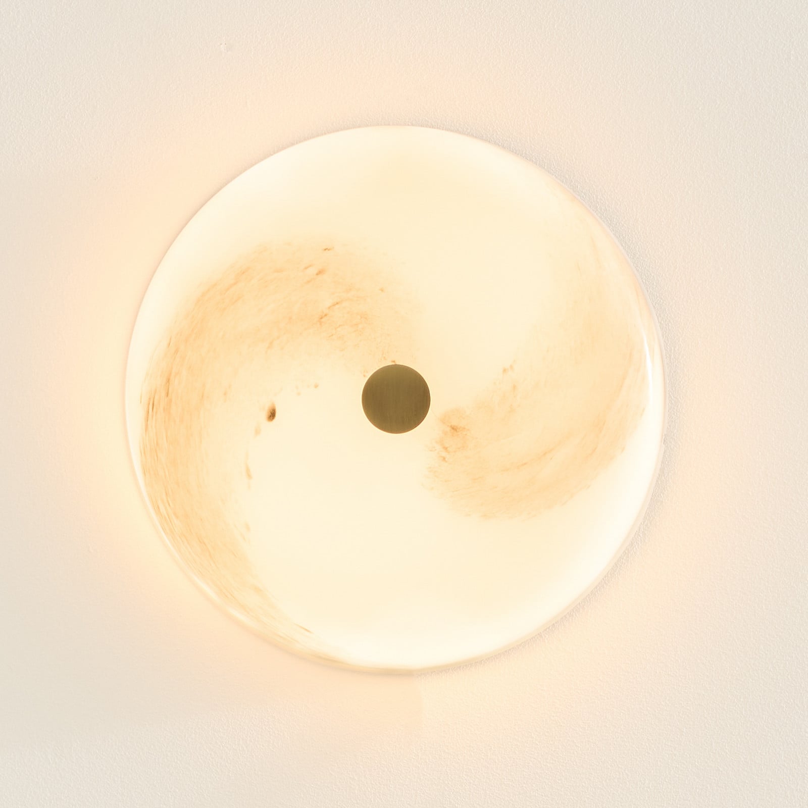 STOCKHOLM LED-loftlampe, marmorgrå, glas, 31 cm – Halo Design - Stue - Med én lyskilde billede