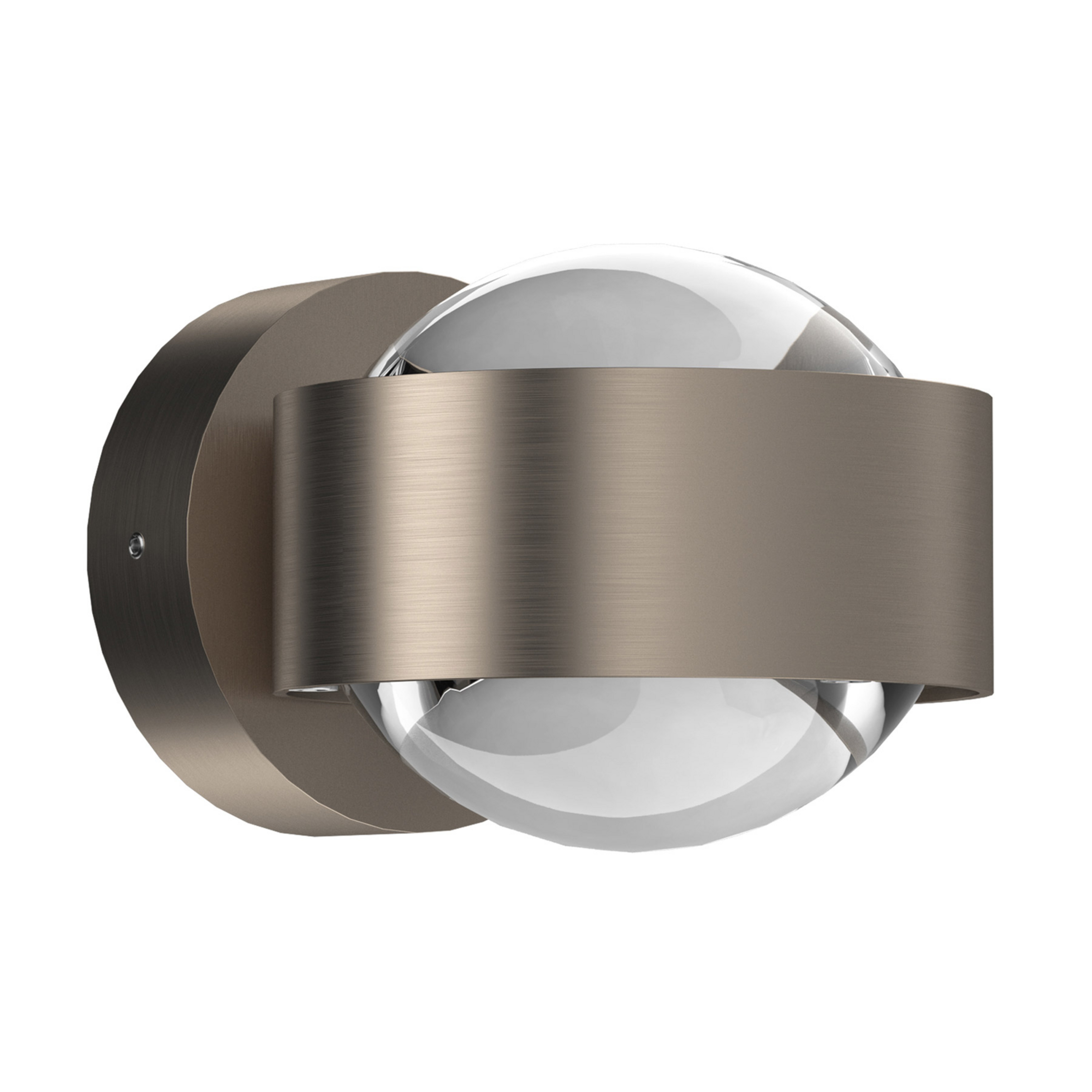 Puk Mini Wall LED 2x8W Linsen klar, nickel matt