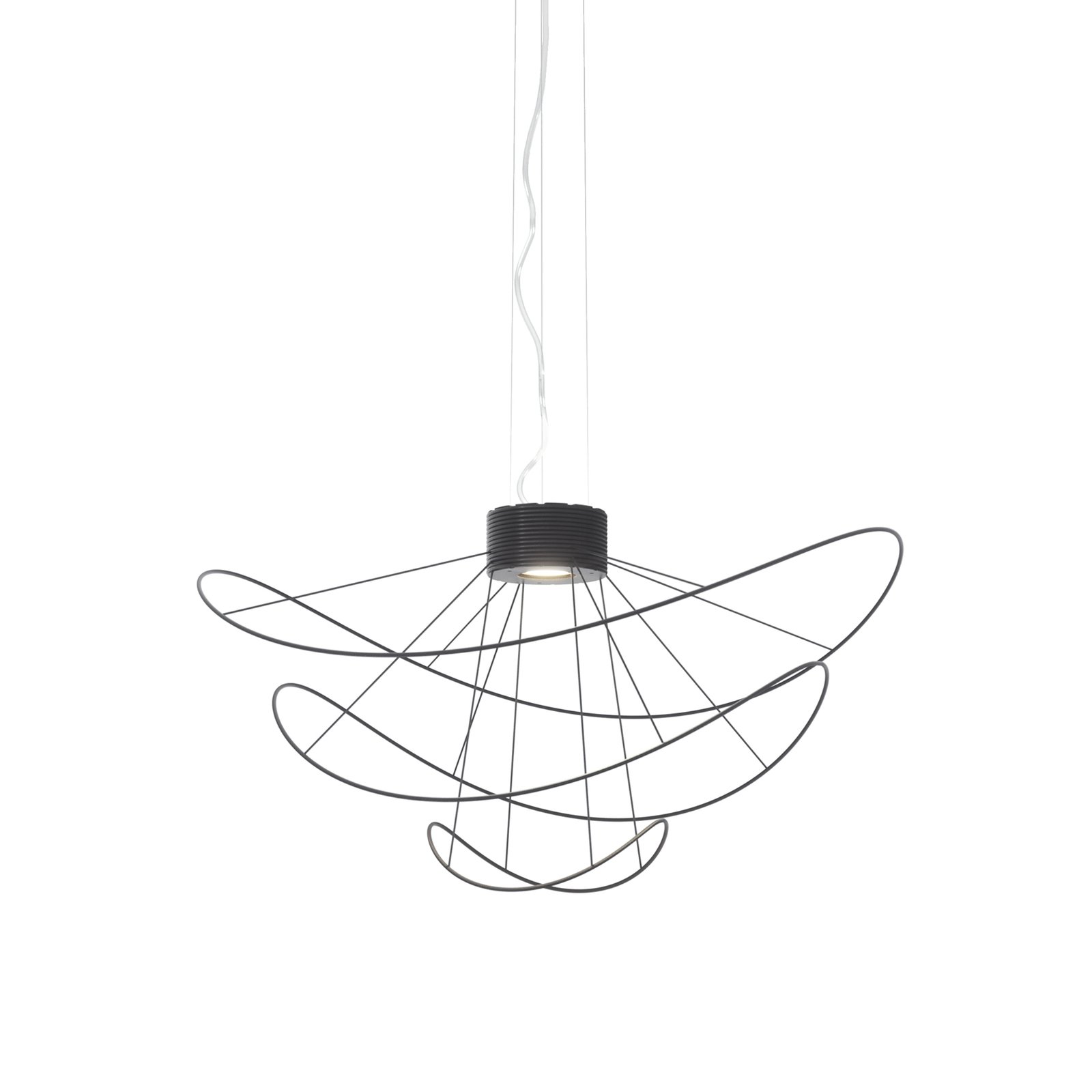 Axolight Hoops 3 lámpara colgante LED, negro