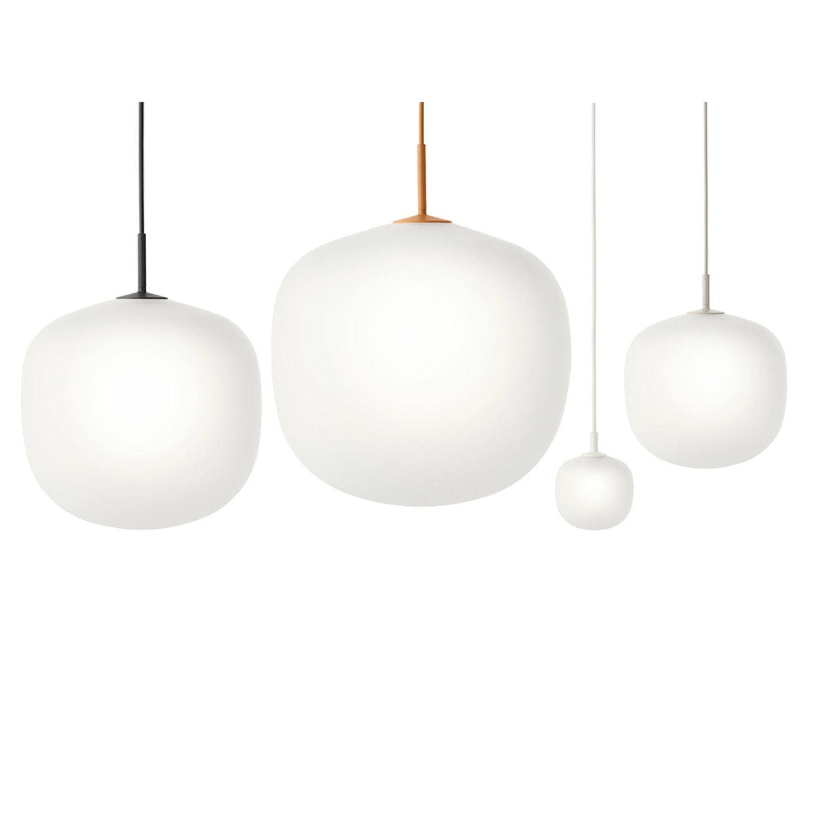 Rime Závěsné Světlo Ø12 White/Black - Muuto