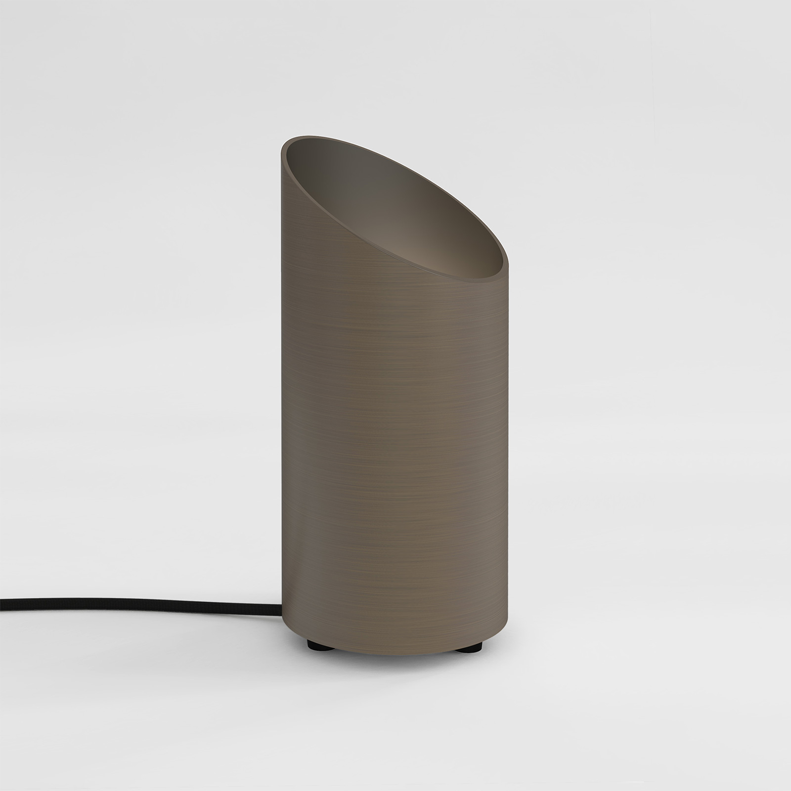 Astro Cut table and floor lamp, matt nickel, for Living / Dining Room, aluminium, GU10, 6 W, energy efficiency: A++, H: 26 cm