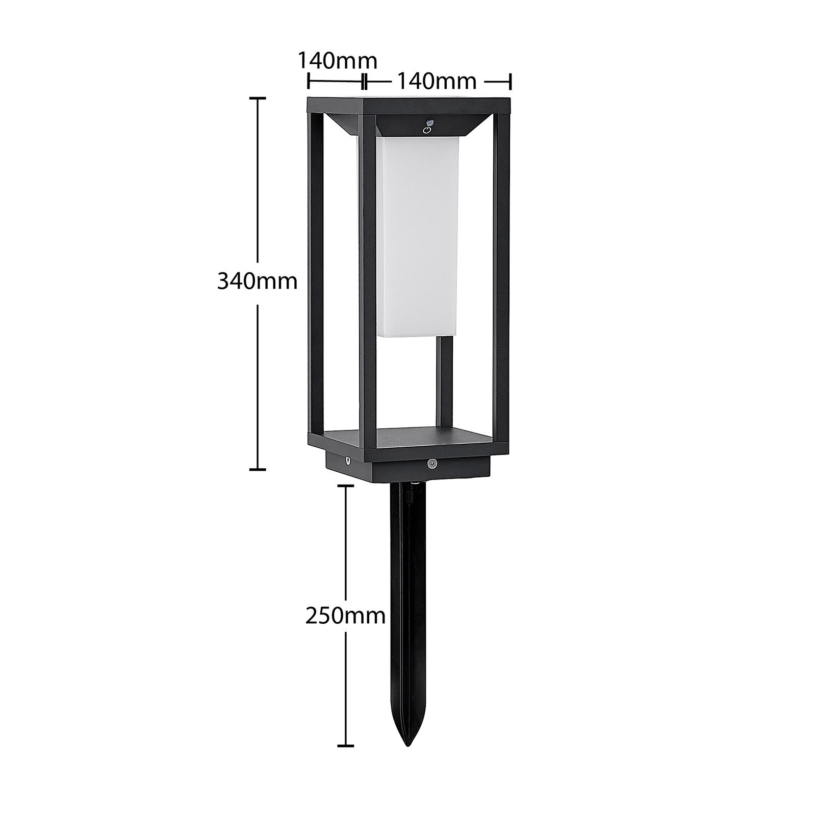 Eliel Lámpara solar H34 Graphite - Lucande