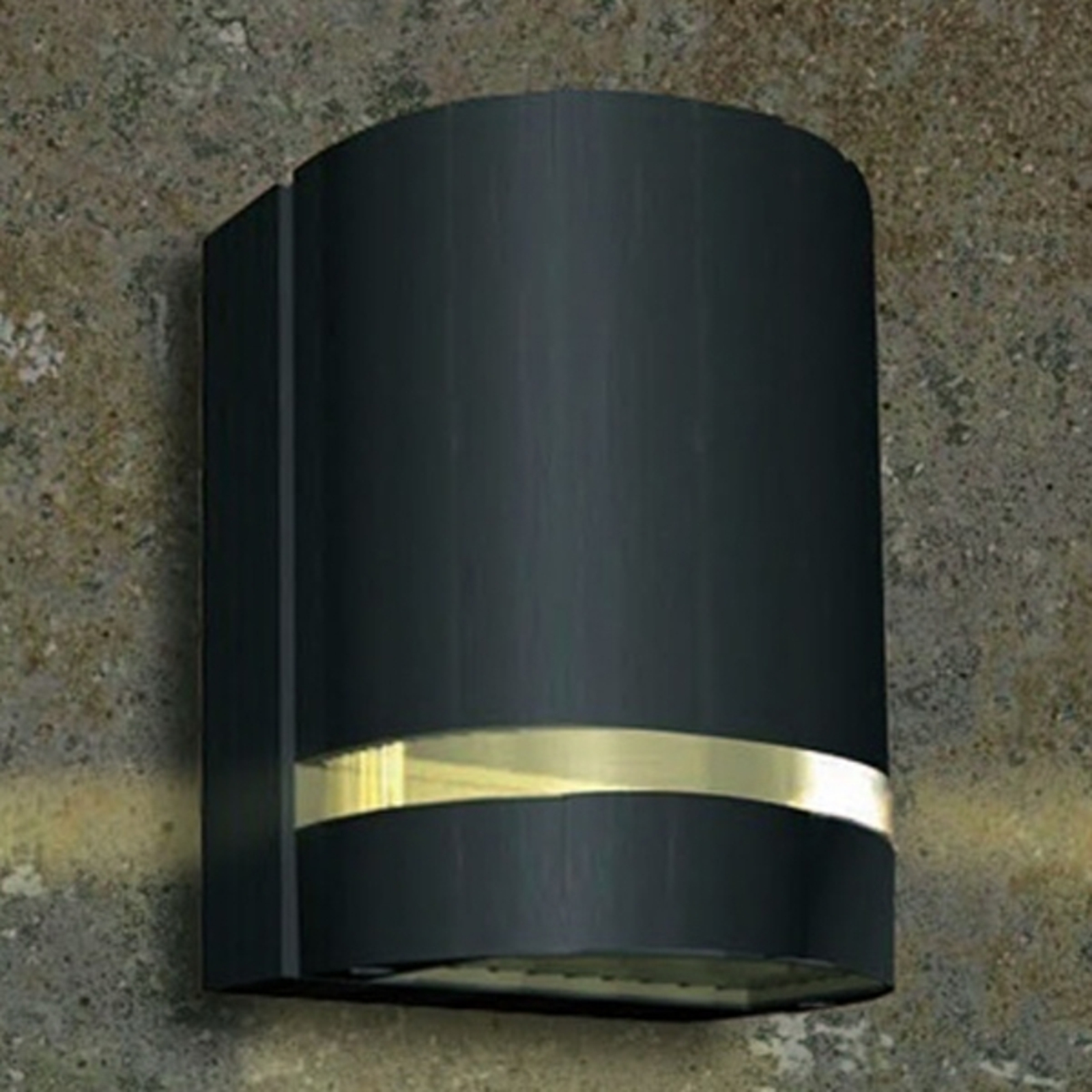 Eco-Light Focus exterior wall light, 1-bulb - anthracite, aluminium, opal glass, GU10, 35 W, W: 11 cm, H: 15 cm