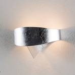 Stříbrné designové nástěnné svítidlo Scudo
