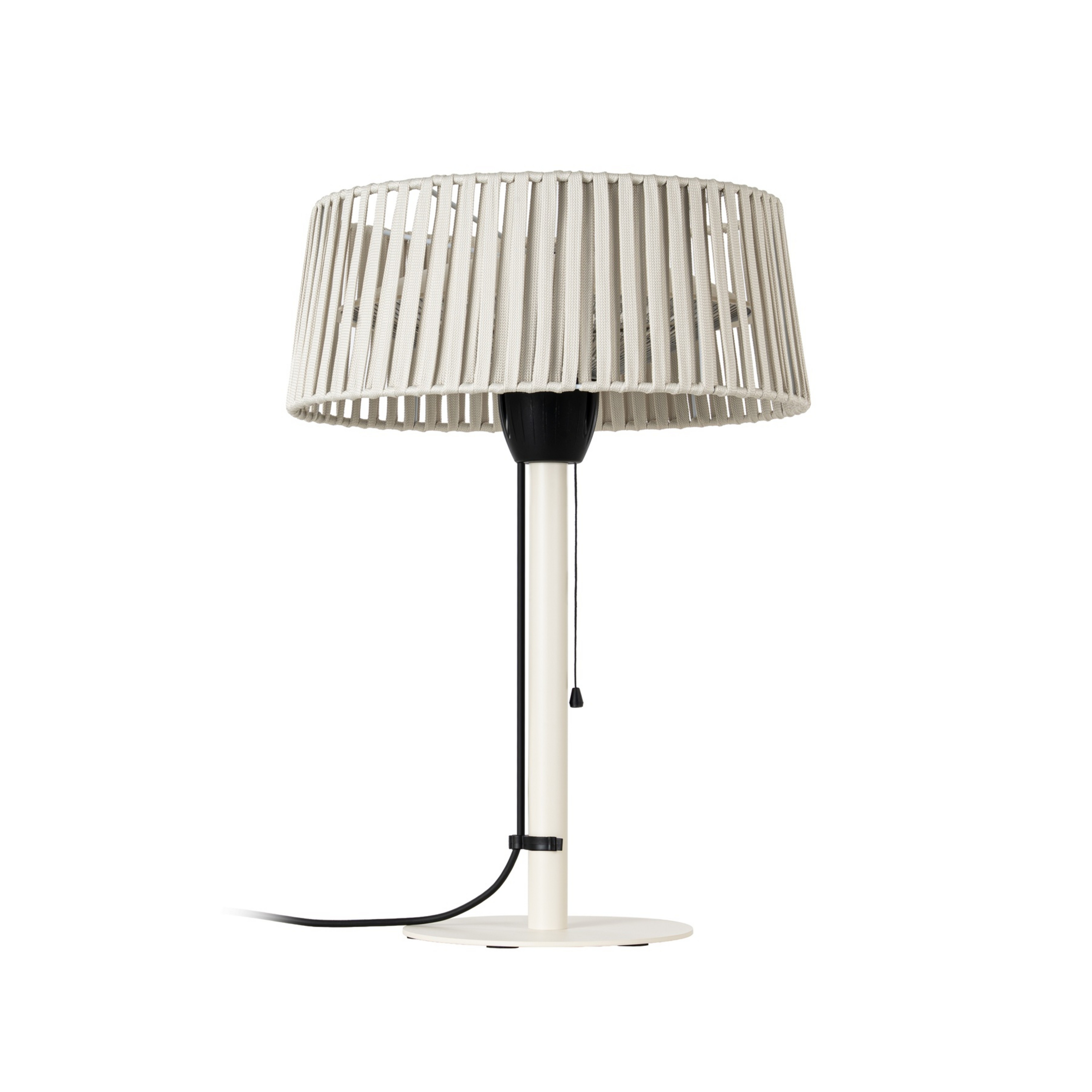 Radiateur rayonnant de table Pyravo, beige, aluminium, hauteur 70 cm, IP44 -