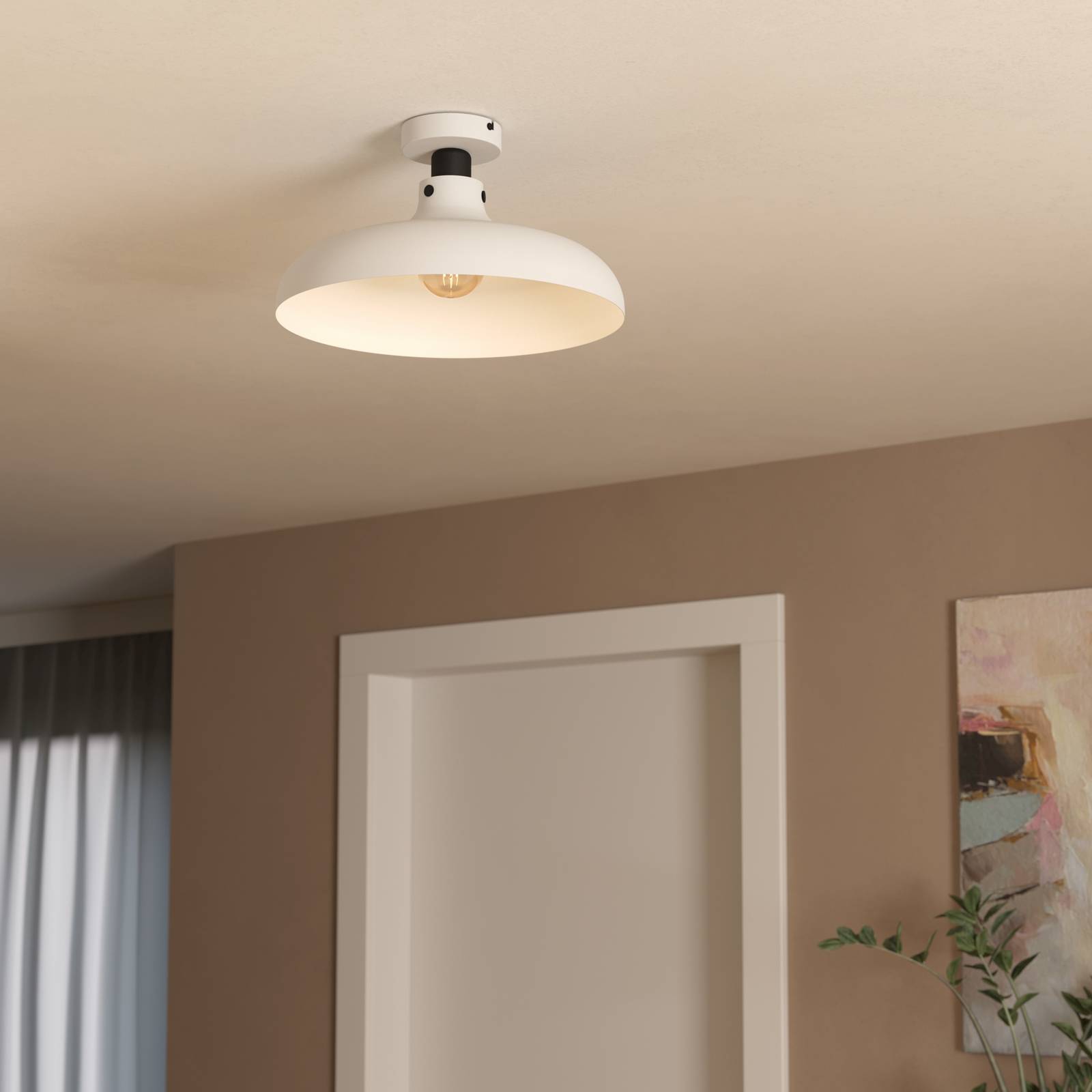  Eglo Eglo Matlock Ceiling Light, ø 38 Cm, Grey/black 