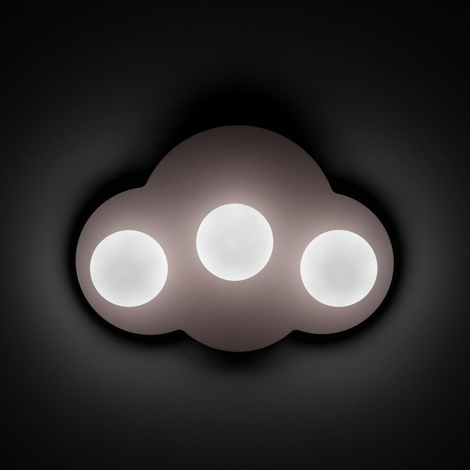 TK Lighting Plafonieră Cloud roz 3 becuri sticlă lungime 51 cm G9 - Camera copiilor - Viața tânără - roz alb