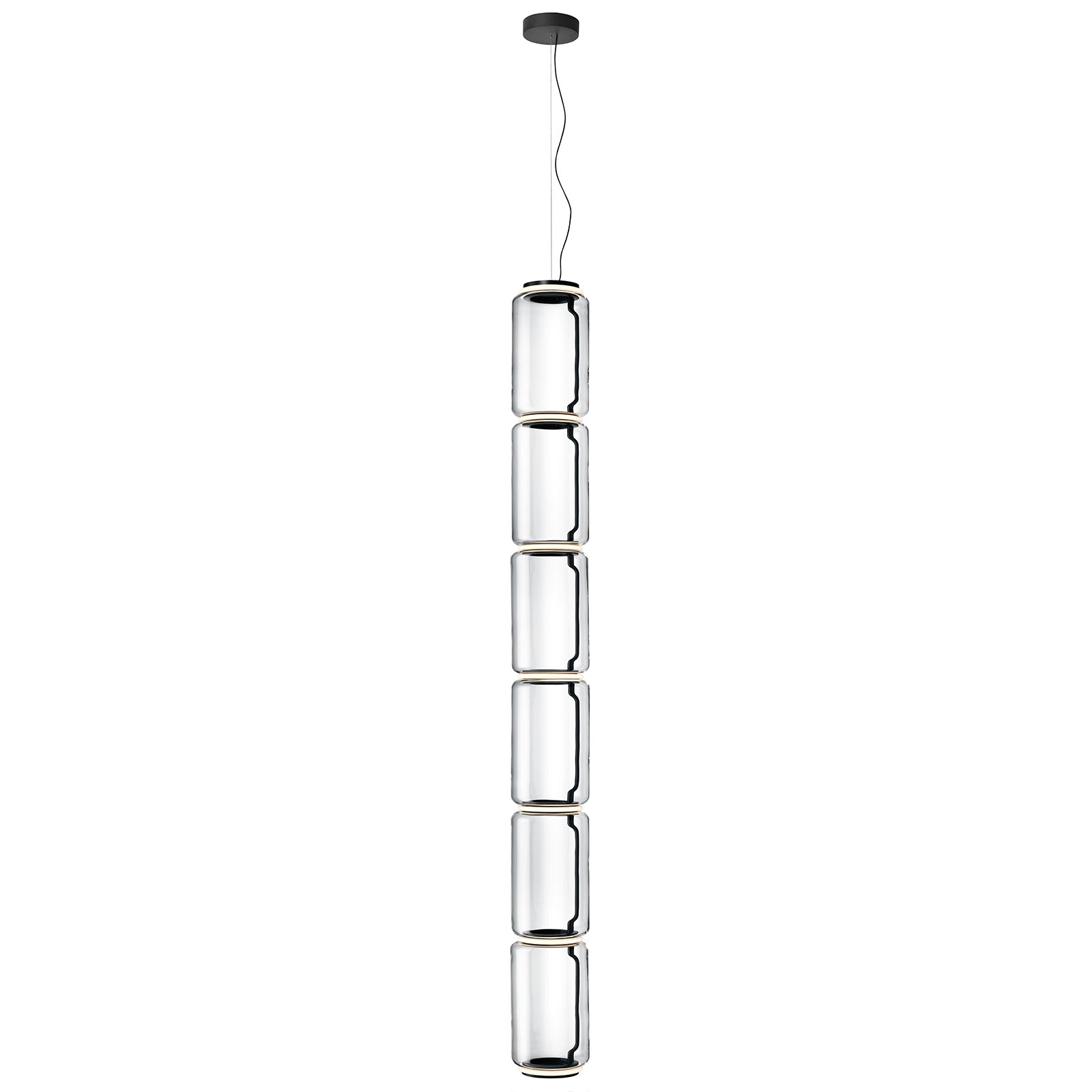 FLOS Noctambule LED-Hängelampe Low Cylinders