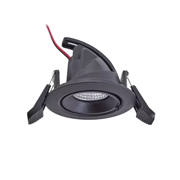 Lampenwelt Arcchio Harcos LED-Downlight, schwarz, Ø 8 cm, 4.000K