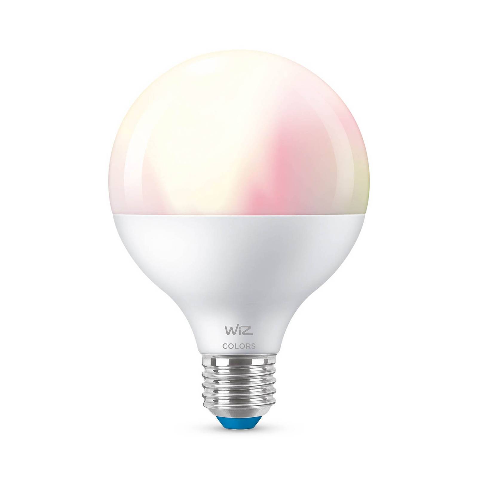 WiZ G95 LED bulb E27 11 W globe matt RGB, E27, 11 W, energy efficiency: F, L: 13.9 cm