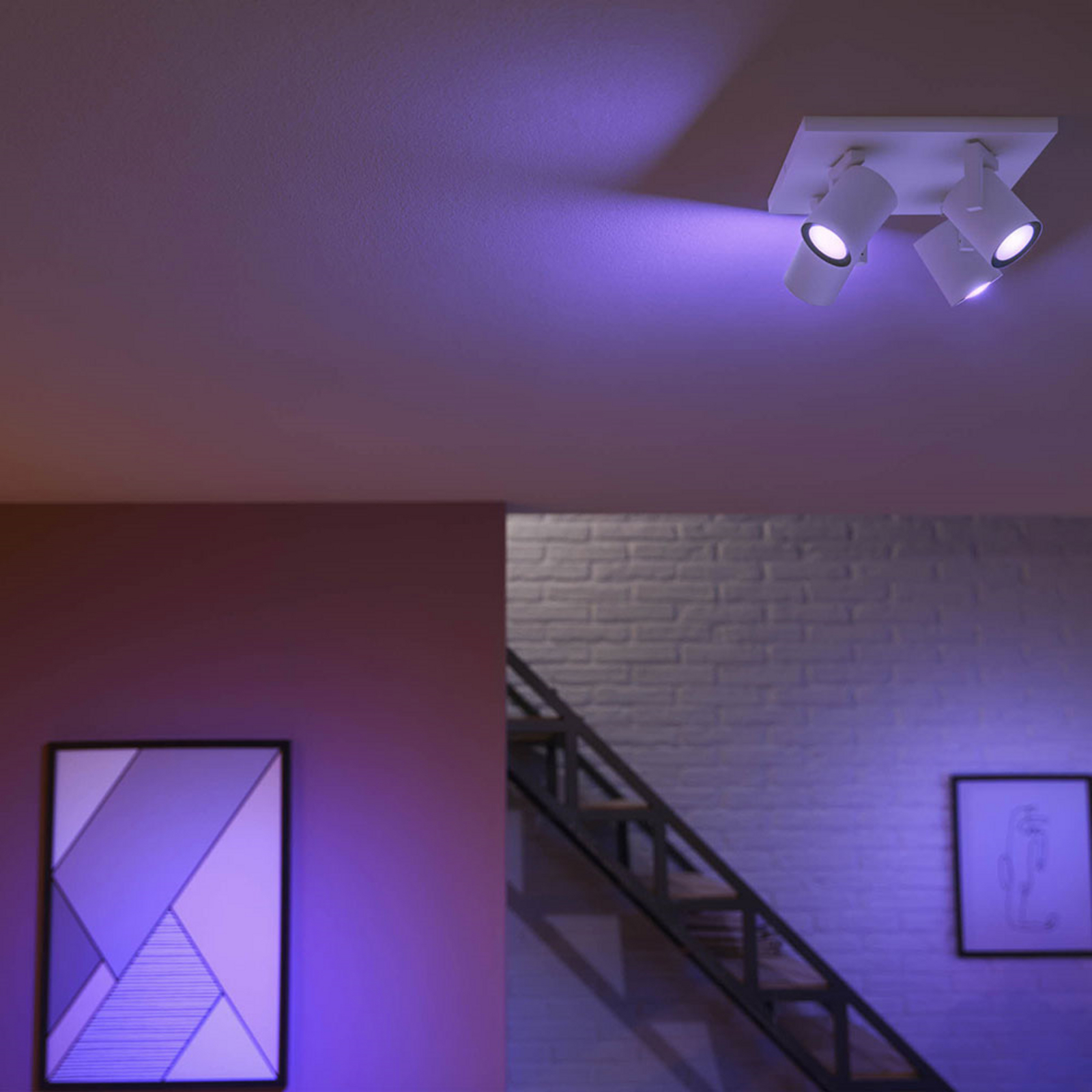 Argenta Spot White 4 pcs. Bluetooth White/Color Amb. - Philips Hue