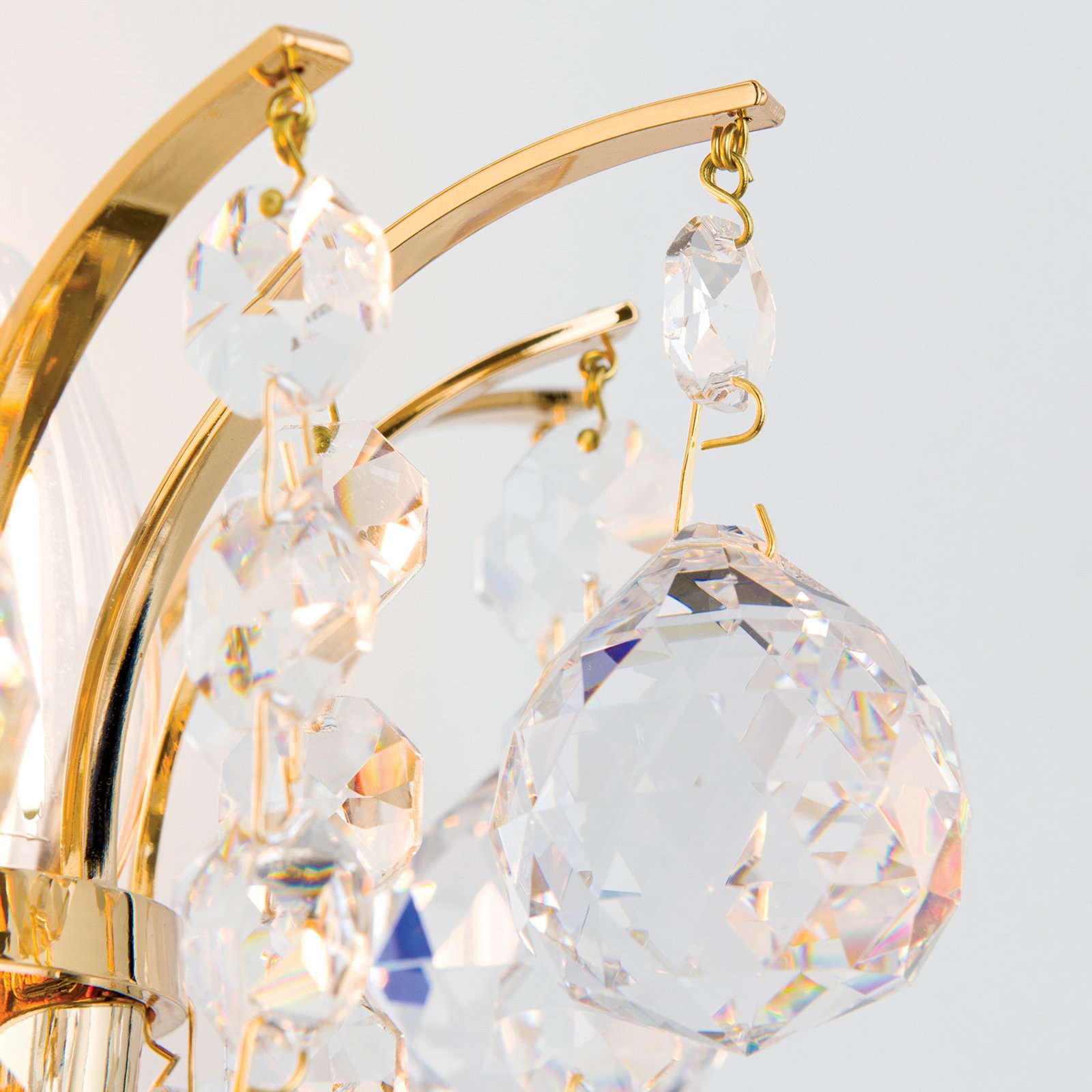 Lennarda Crystal Wall Light Gold