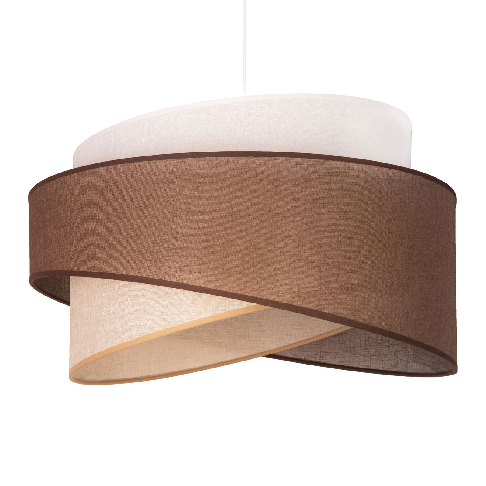 Hängeleuchte Brooklyn, braun/beige