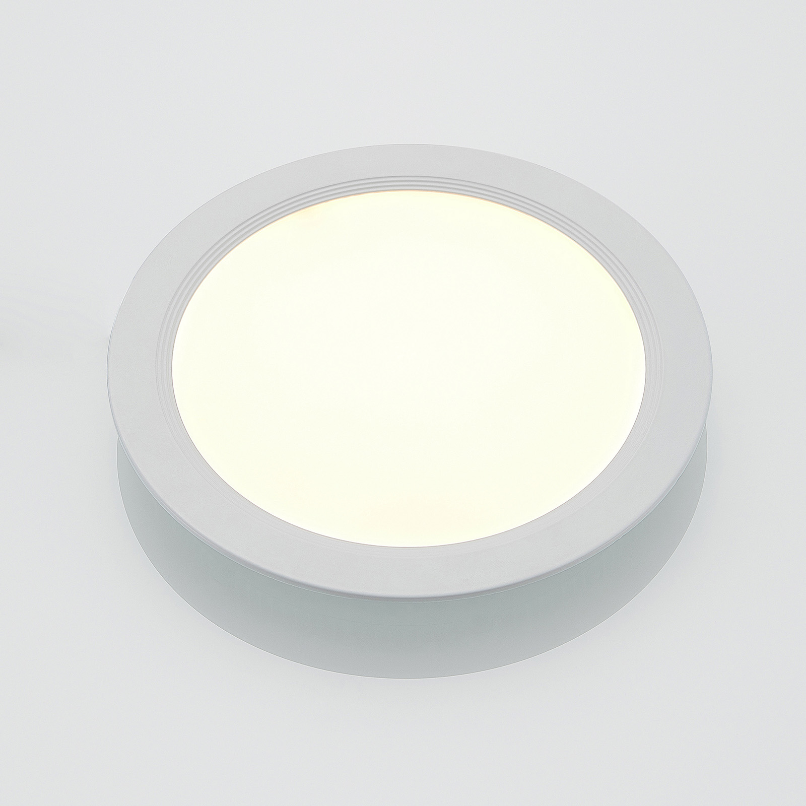 ELC Pan LED-indbygningspanel rundt 3.000K Ø22,5 cm