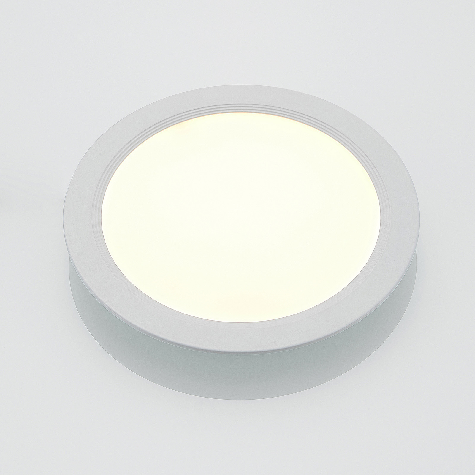 ELC Pan LED-inbyggnadspanel rund 3 000 K Ø 22,5 cm