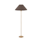 Iris podna lampa smeđa/mesing tekstilna - Globen Lighting