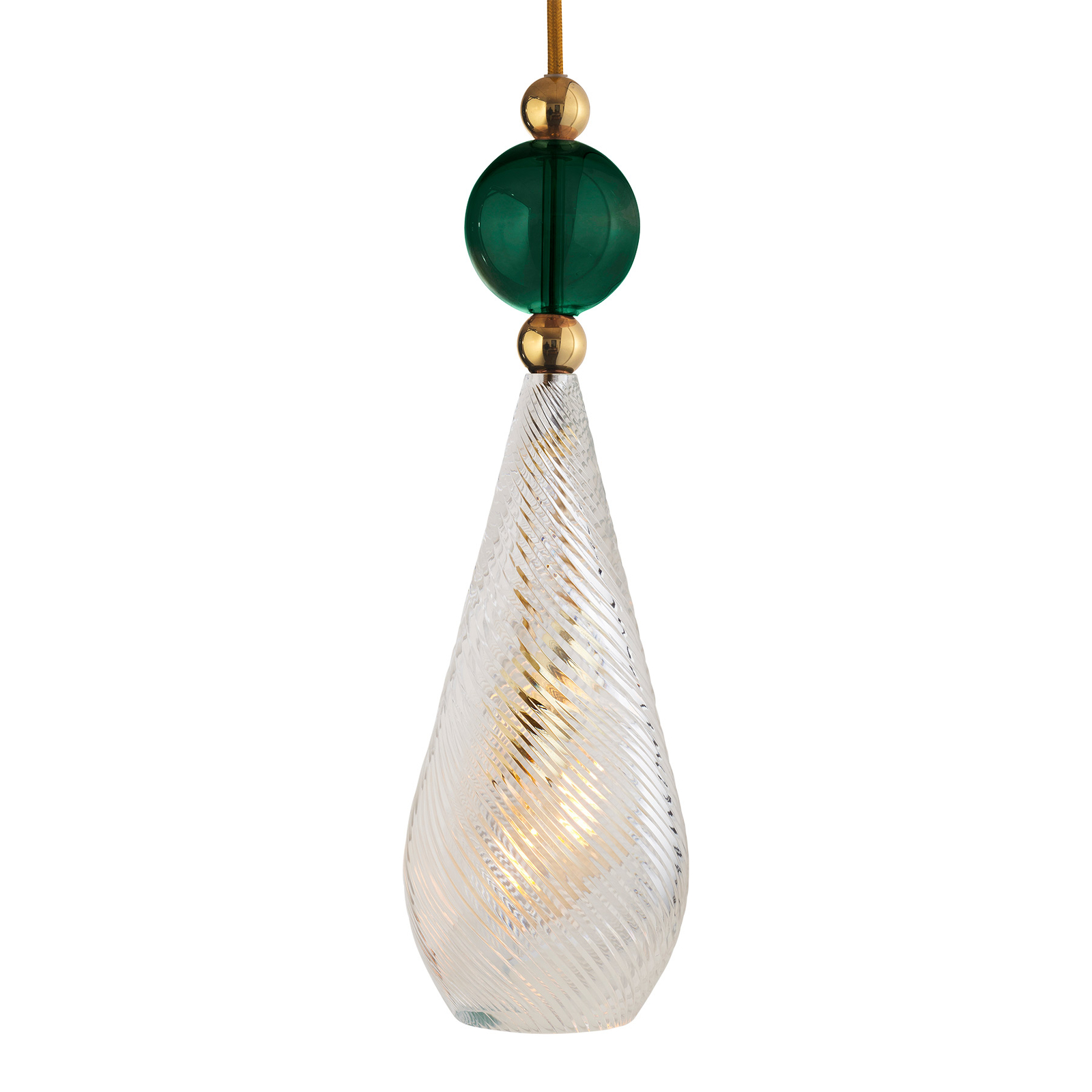 EBB & FLOW Smykke M/L gold crystal swirl
