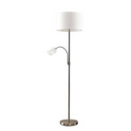 Jaileen Gulvlampe White/Nickel - Lindby