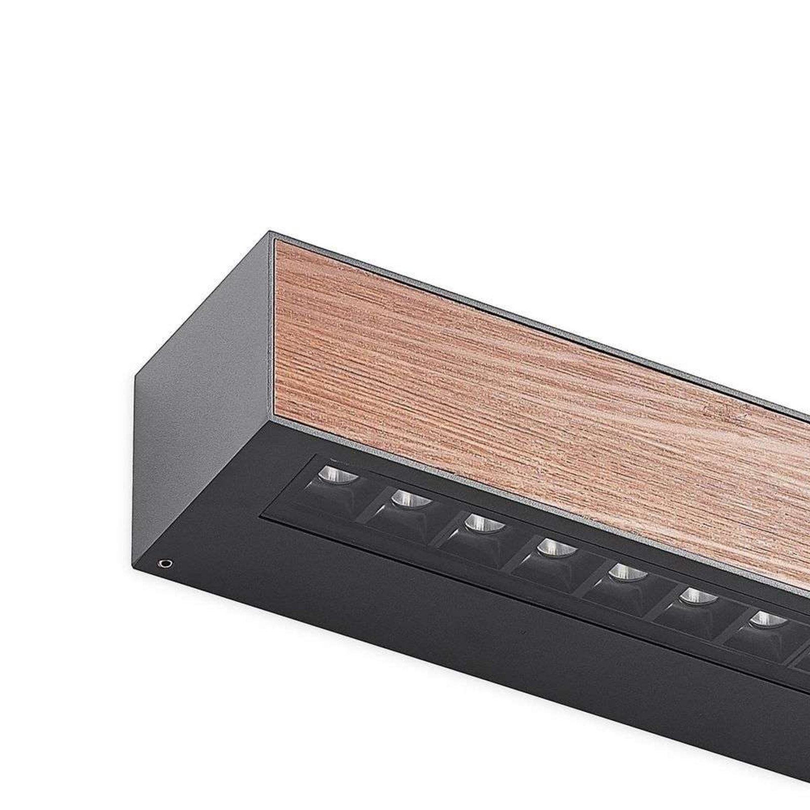 Miraz LED Aplica de Exterior Dark Grey/Dark Wood - Arcchio