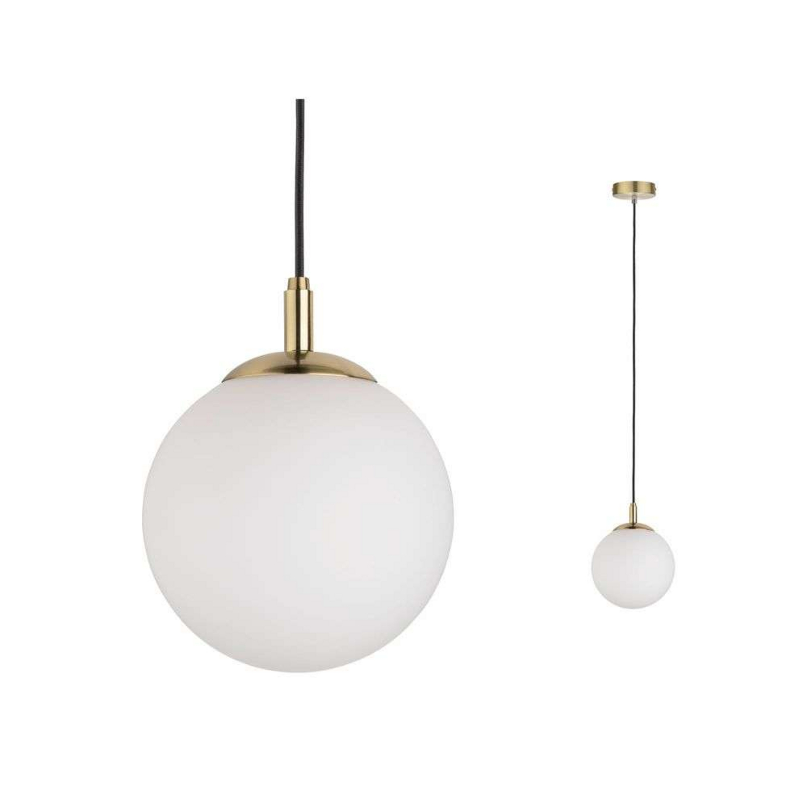 Menja Lustră Pendul Alb/Brushed Brass - Paulmann