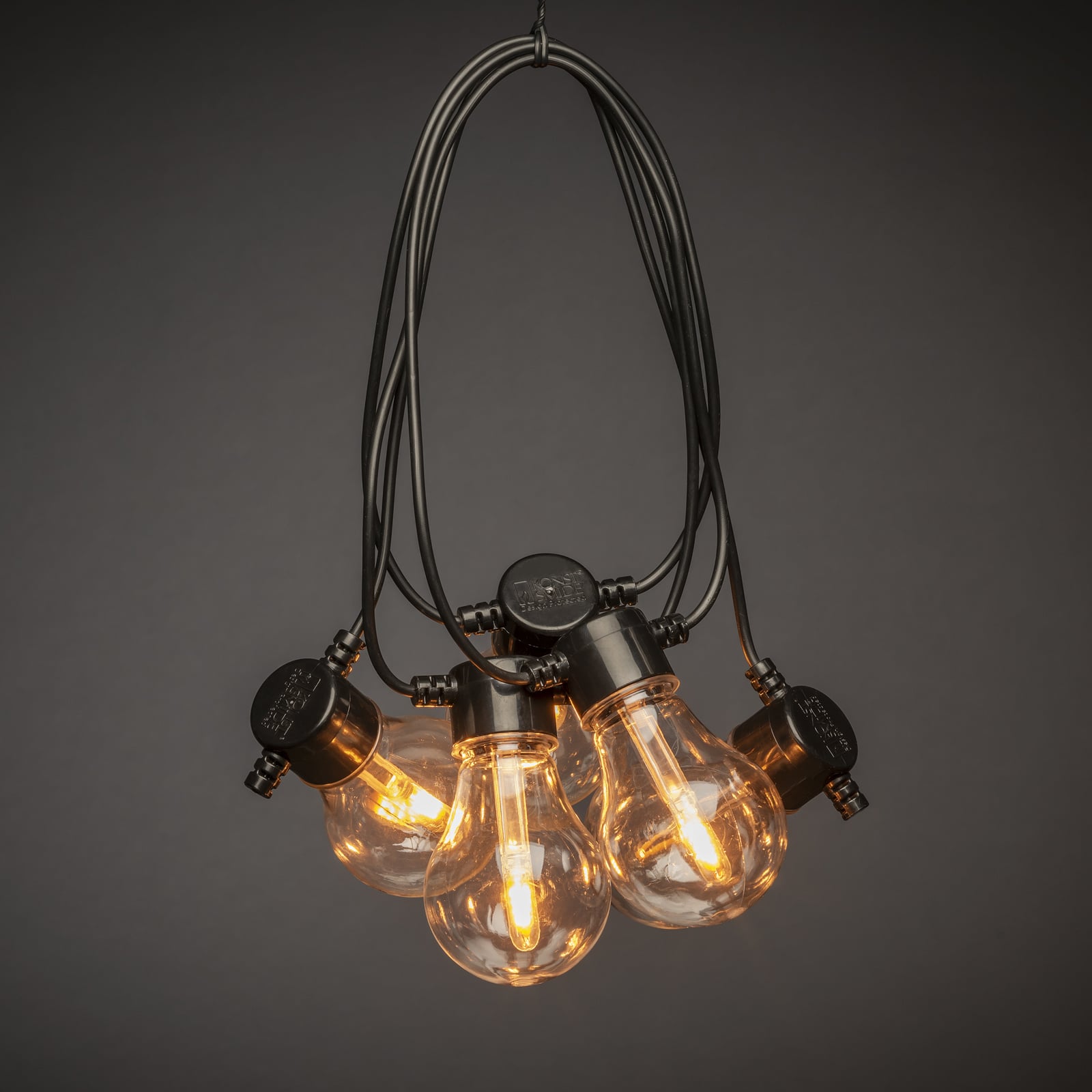 LED lichtketting op zonne-energie voor feestjes, 4,2 W, amberkleurig, IP44, LED lichtketting op zonne-energie voor feestjes, 4,2 W, amberkleurig, IP44,