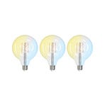 LUUMR Smart LED E27 G125 7W ZigBee Tuya Philips Hue 3er-Set