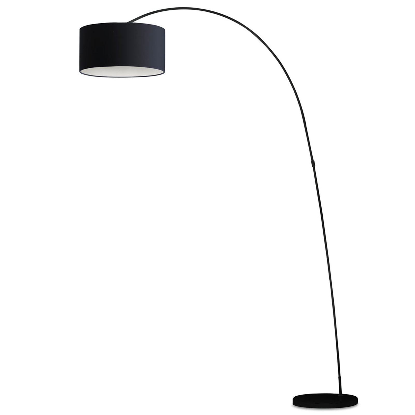 Decoratieve booglamp PAPUA, zwart