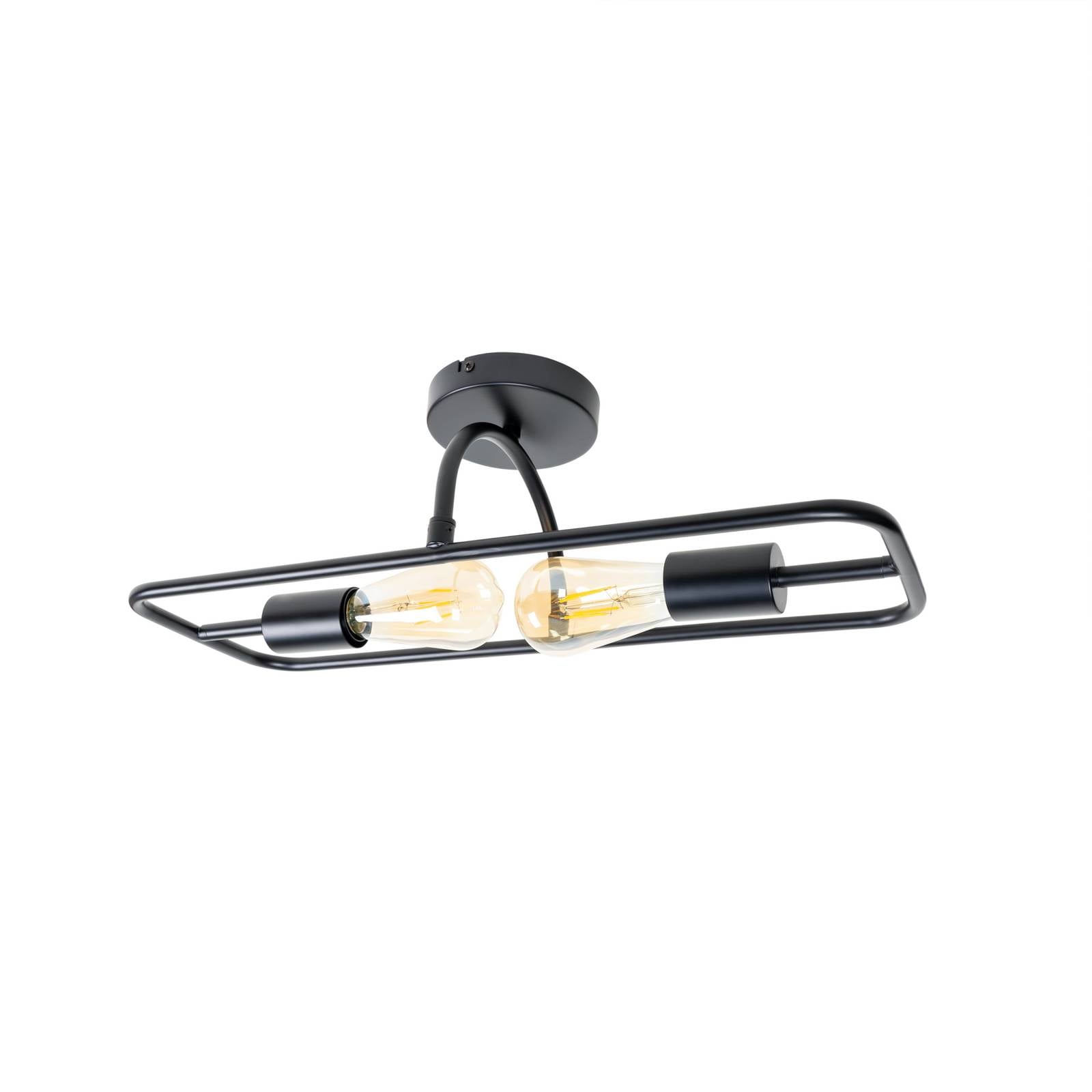 Lucande Tornike Wandleuchte, zweiflammig, Eisen