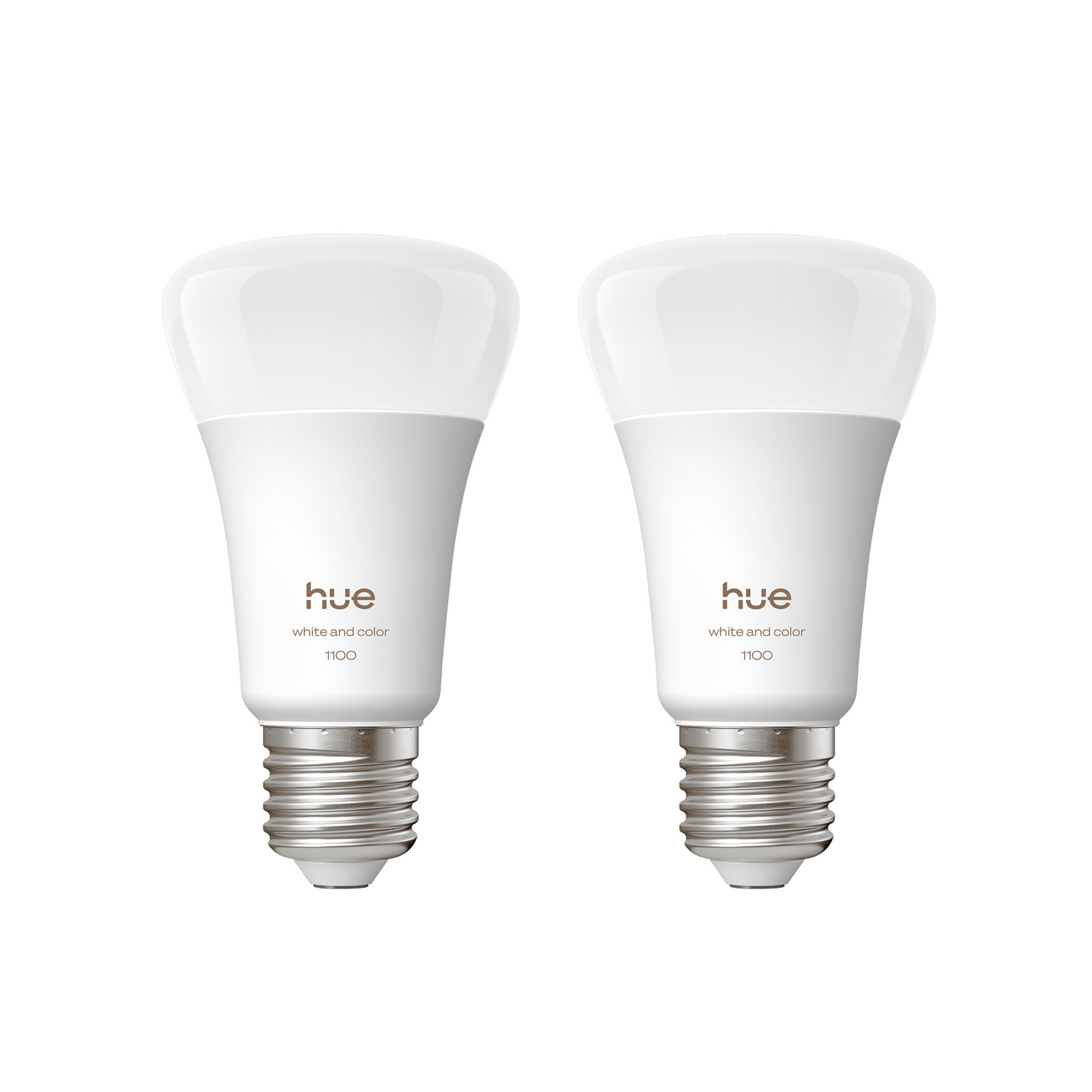 WACA Smart E27 LED 8,1 W 1100 lm CCT RVB lot de 2 - Philips Hue