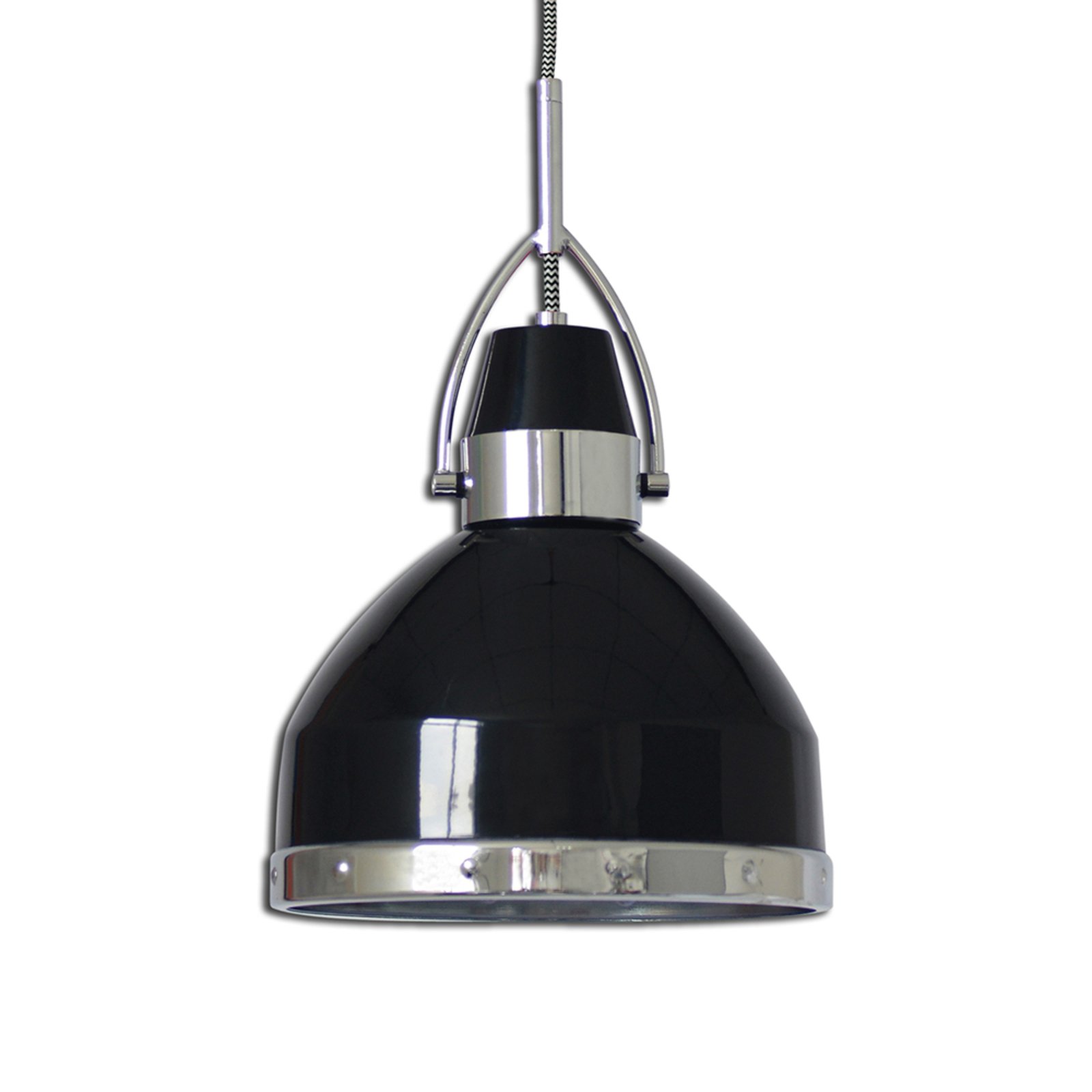 Industrijski dizajnirana viseća lampa Britta, crna