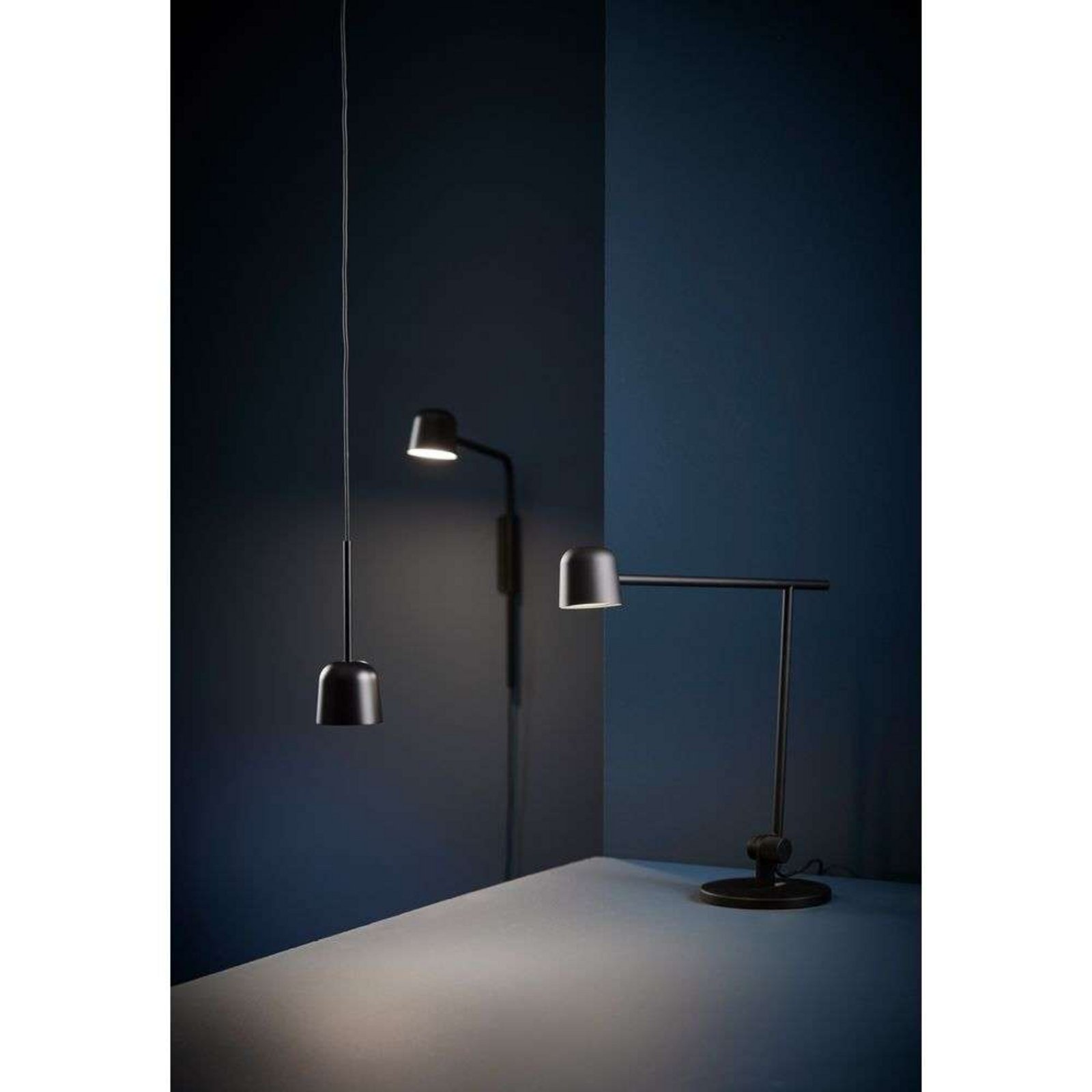 Satellite Aplique de Pared Matt Black - Frandsen