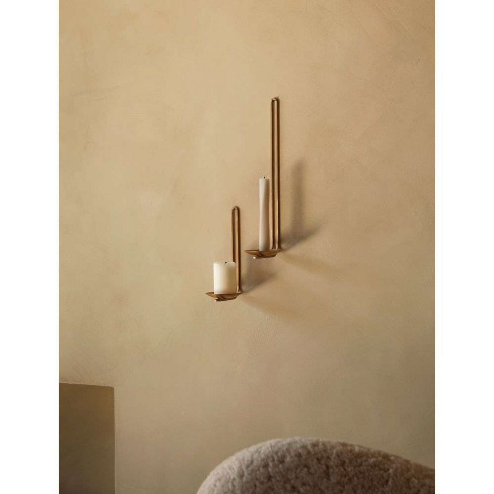 Clip Tealight Portavelas Pared H20 Brass - Audo Copenhagen