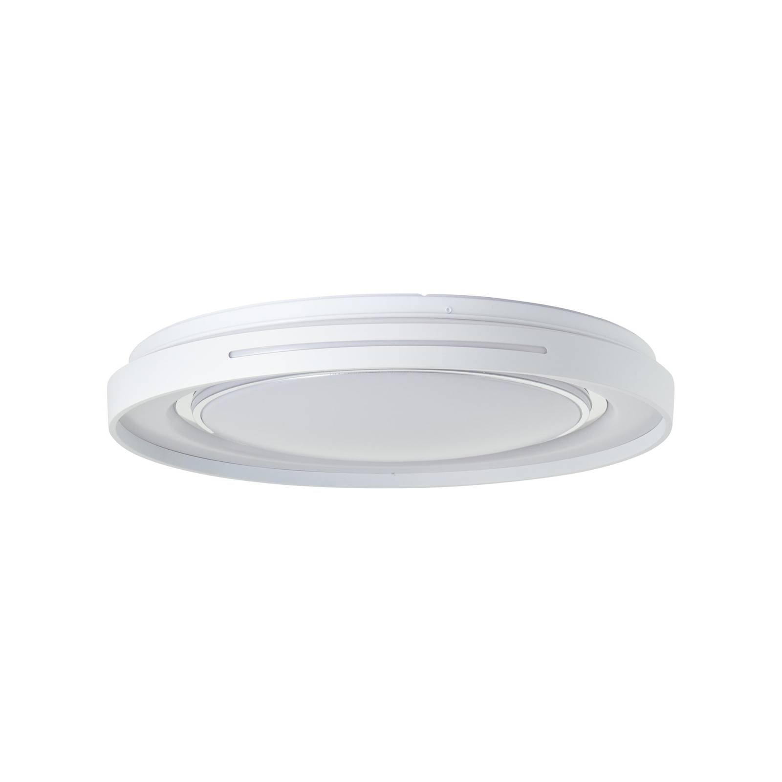 LED-Deckenlampe Barty, weiß/chrom, Ø 48,5 cm, CCT, Metall