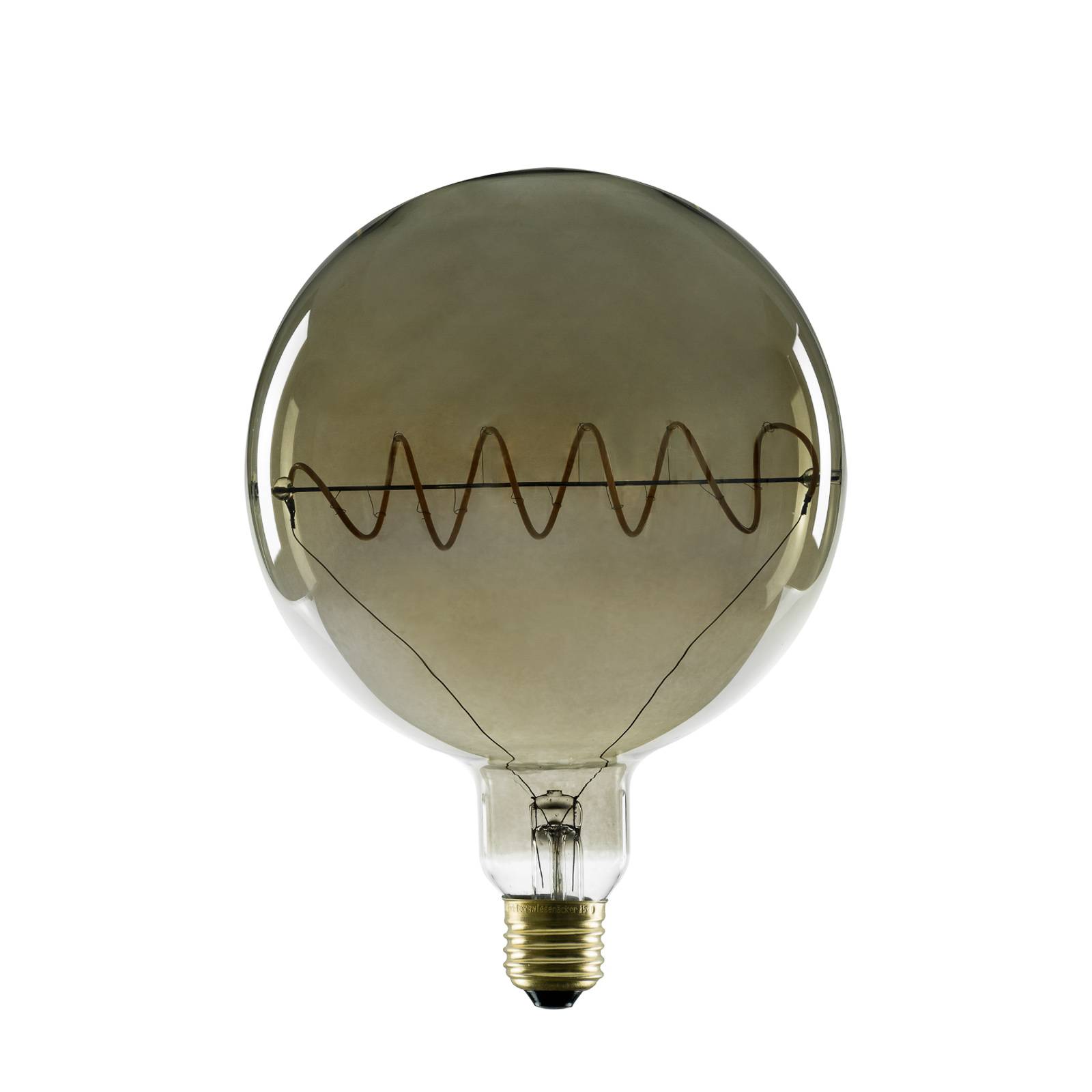 SEGULA LED glob G150 E27 7W curved plus rökgrå