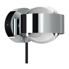 Puk Mini Wall+ LED, lentes transparentes, cromado