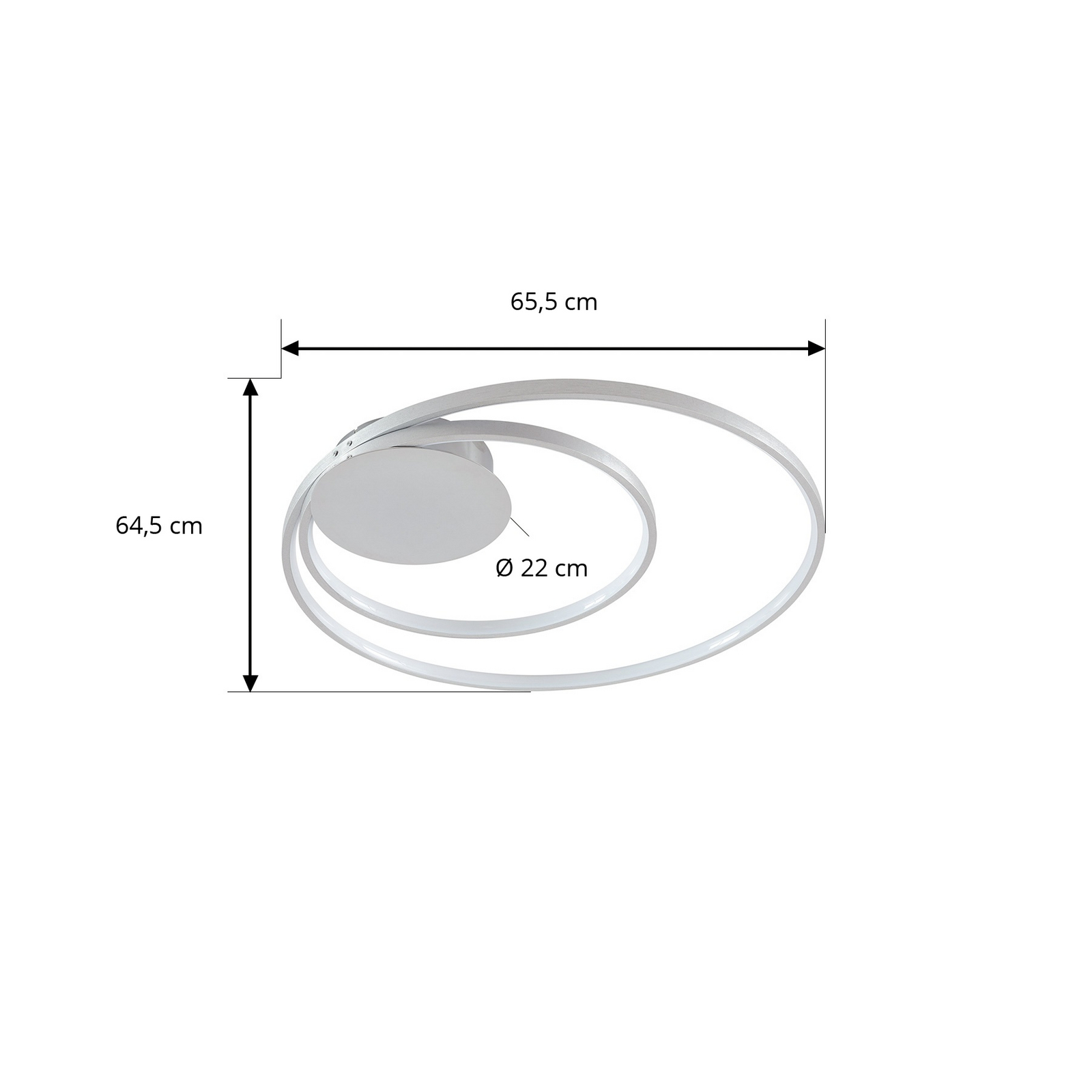 Nerwin Ceiling Lamp Alu - Lindby