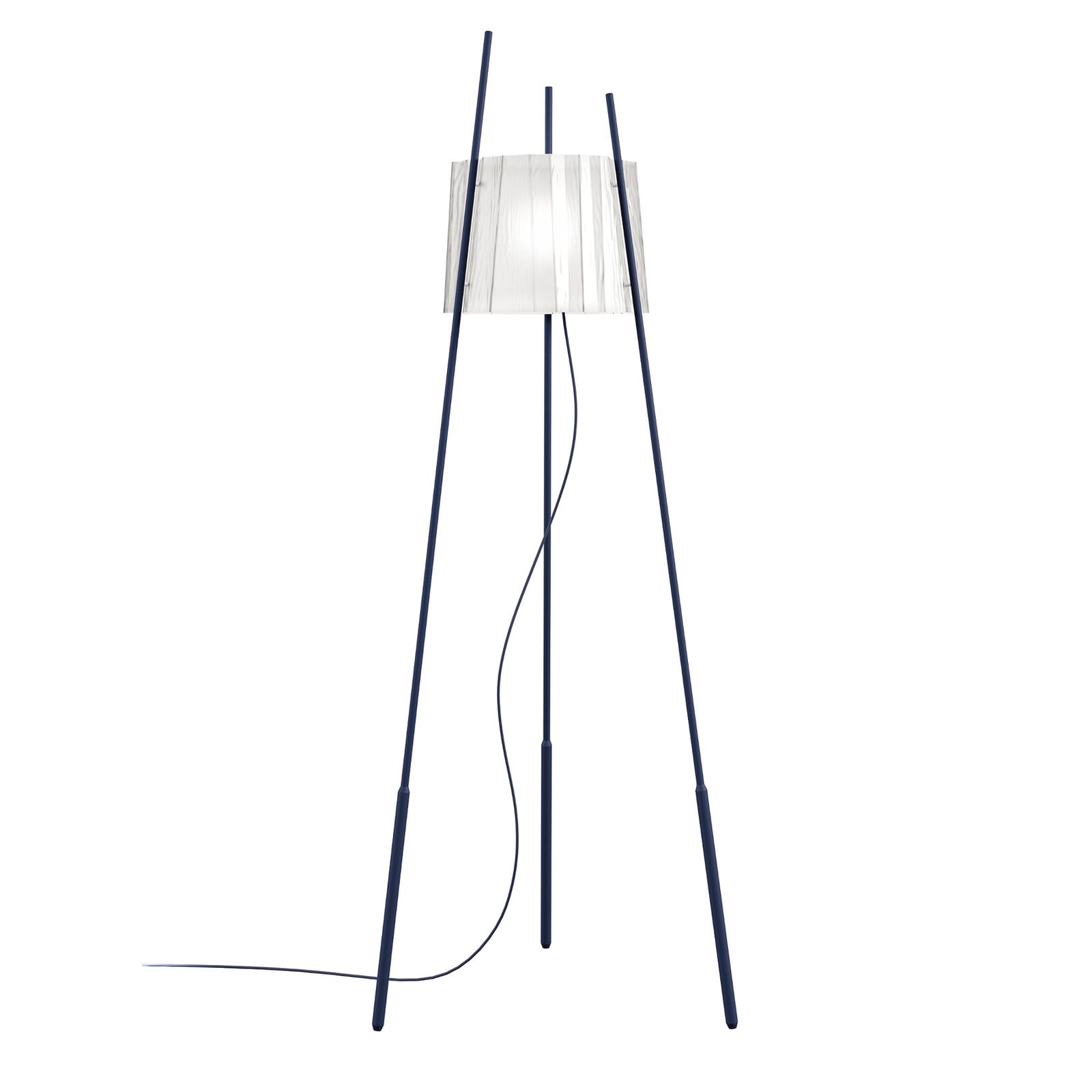 kdln Lampadar Tyla albastru închis înălțime 165 cm dimabil - Camera de zi / sufragerie - Design - albastru închis transparent - Metal