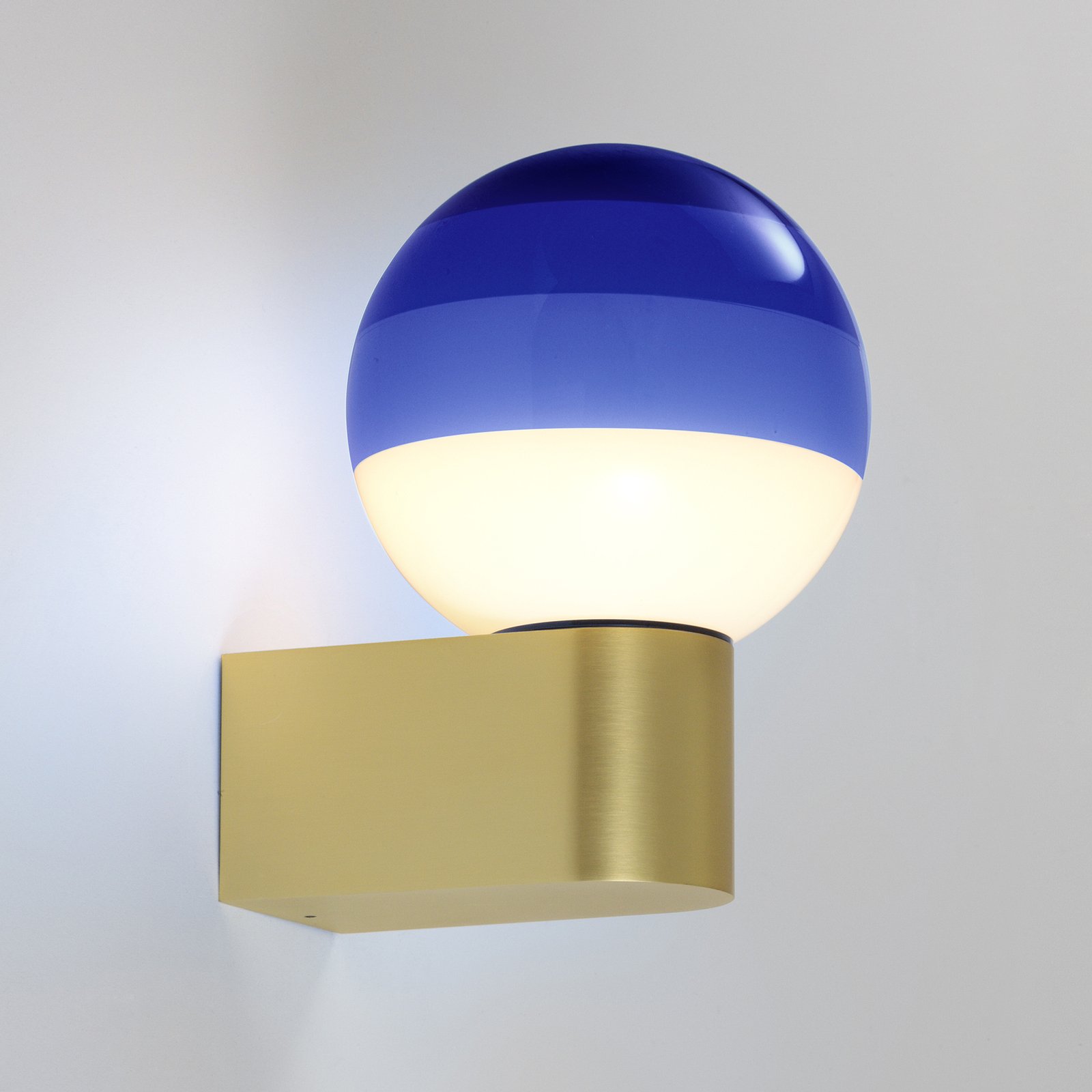 MARSET Dipping Light A1 LED wandlamp, blauw/goud