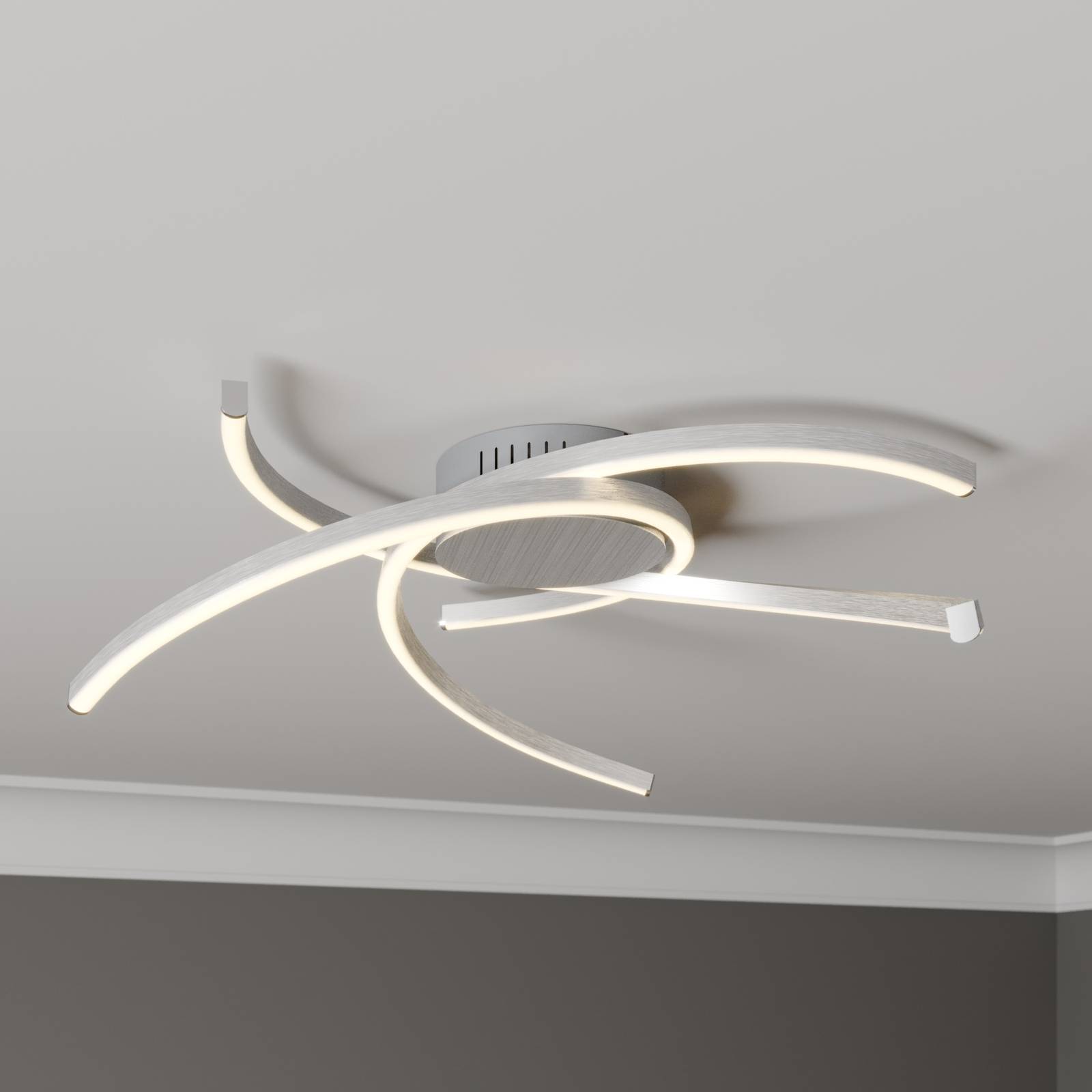 Lindby Katris LED-taklampa 58 cm aluminium