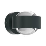 Puk Mini Wall LED 2x8W läätsed läbipaistev, antratsiit matt