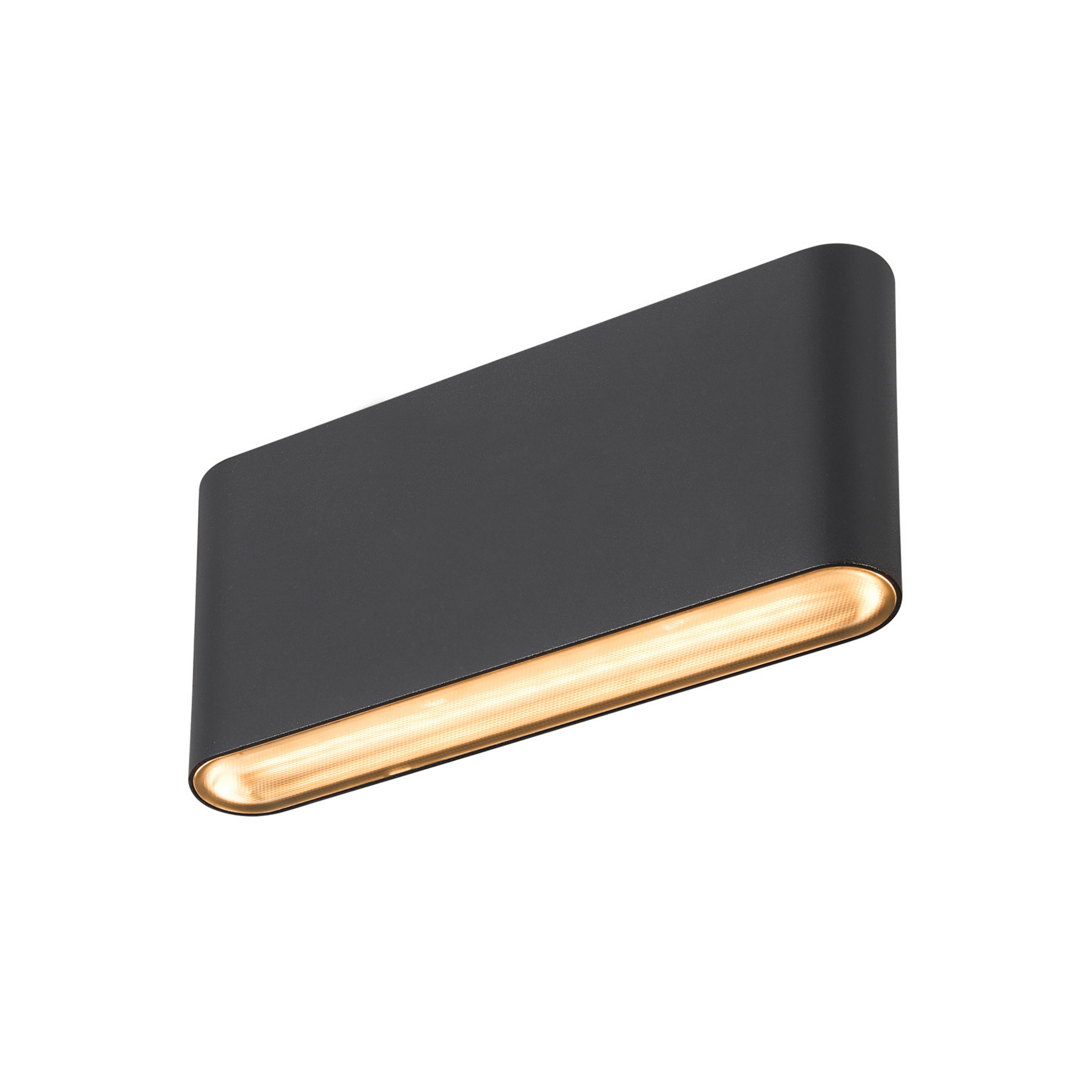 Oval 18 LED Buiten Wandlamp IP65 Black - SLV