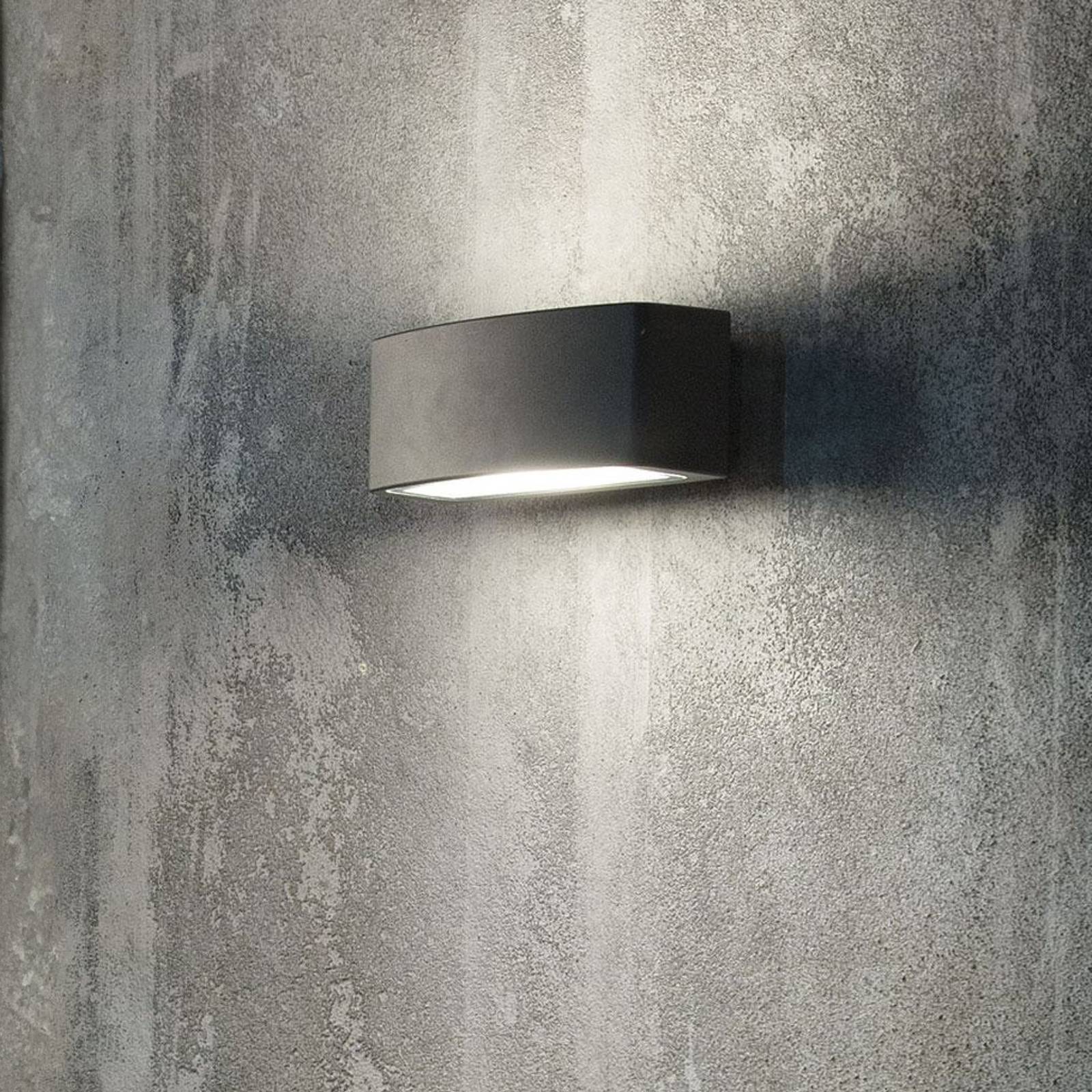 Ideal Lux utendørs vegglampe Andromeda antrasitt aluminium 22 cm