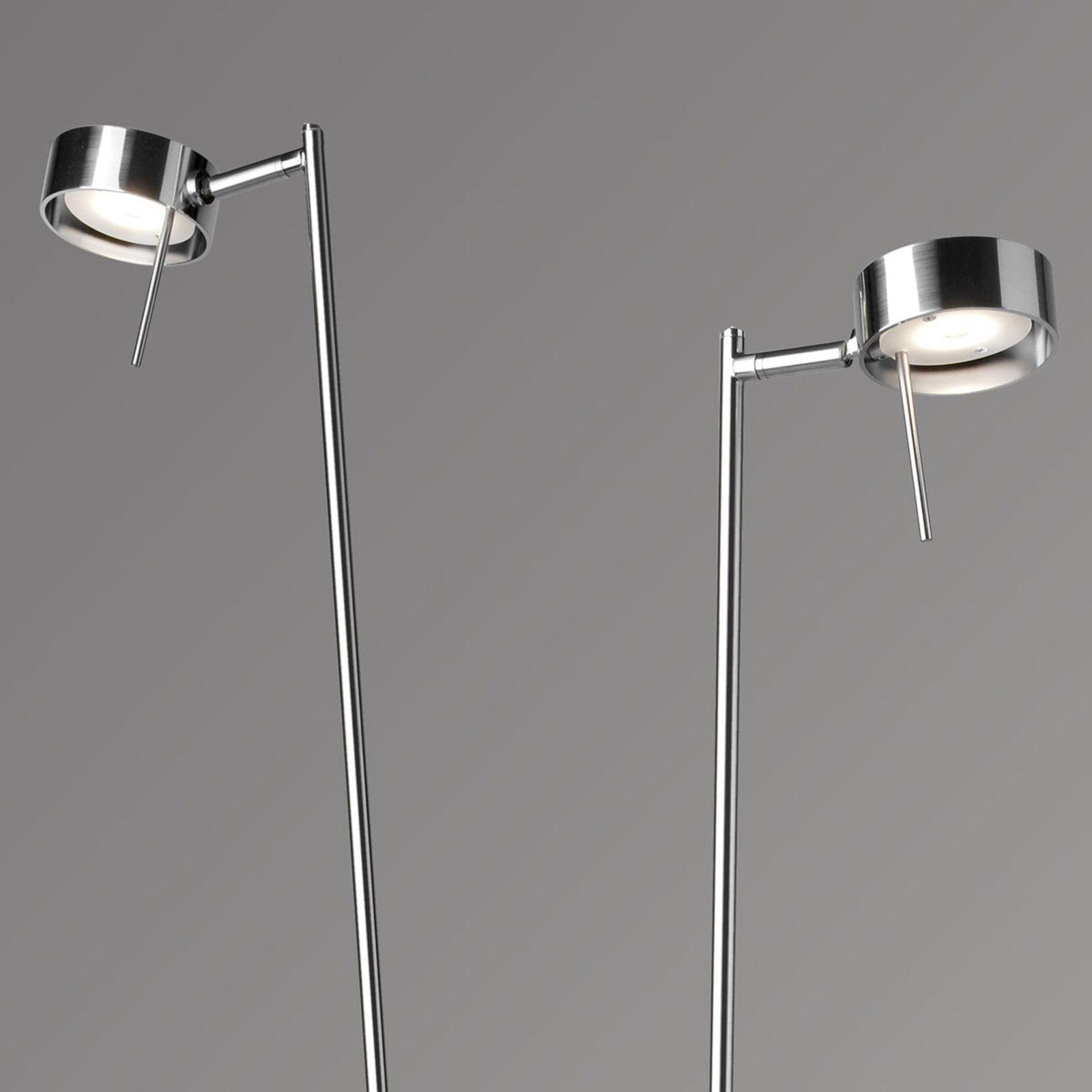 Bling Led Floor Lamp With Dimmer Two Bulb Chrome Lights Co Uk