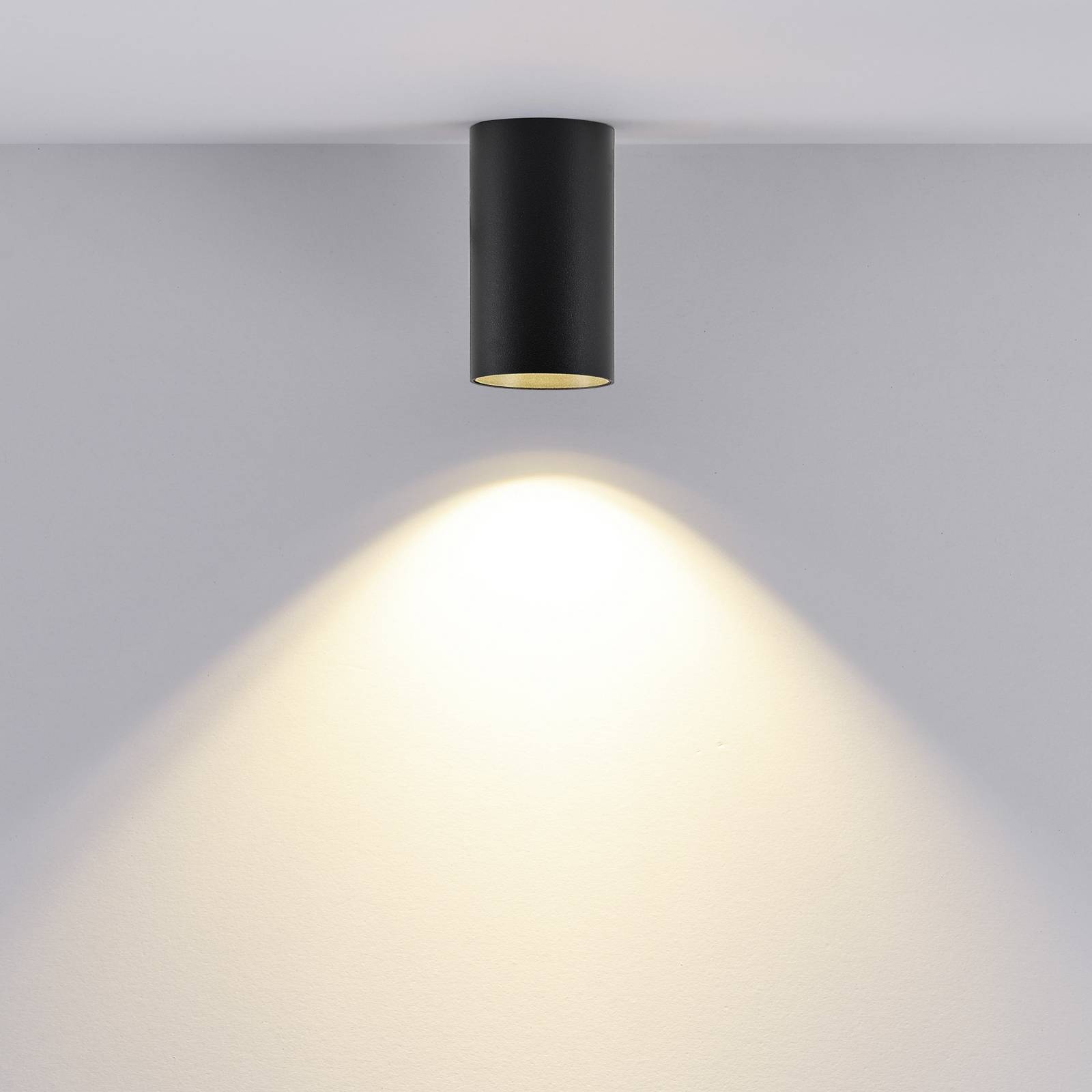 Downlight CAN, czarny, IP20, Ø 6 cm, metal, GU10