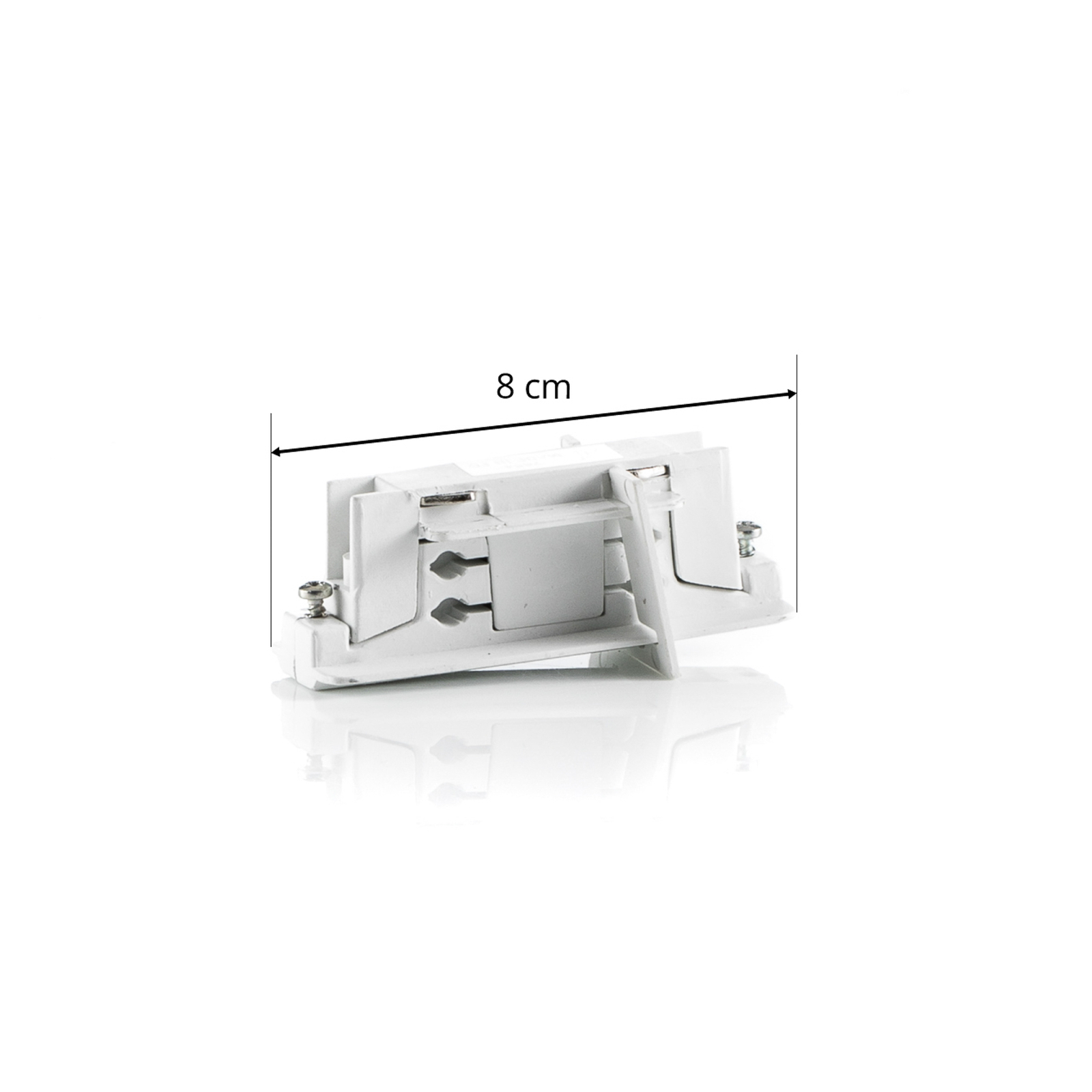 Ivela connecteur longitudinal rail triphasé LKM, blanc