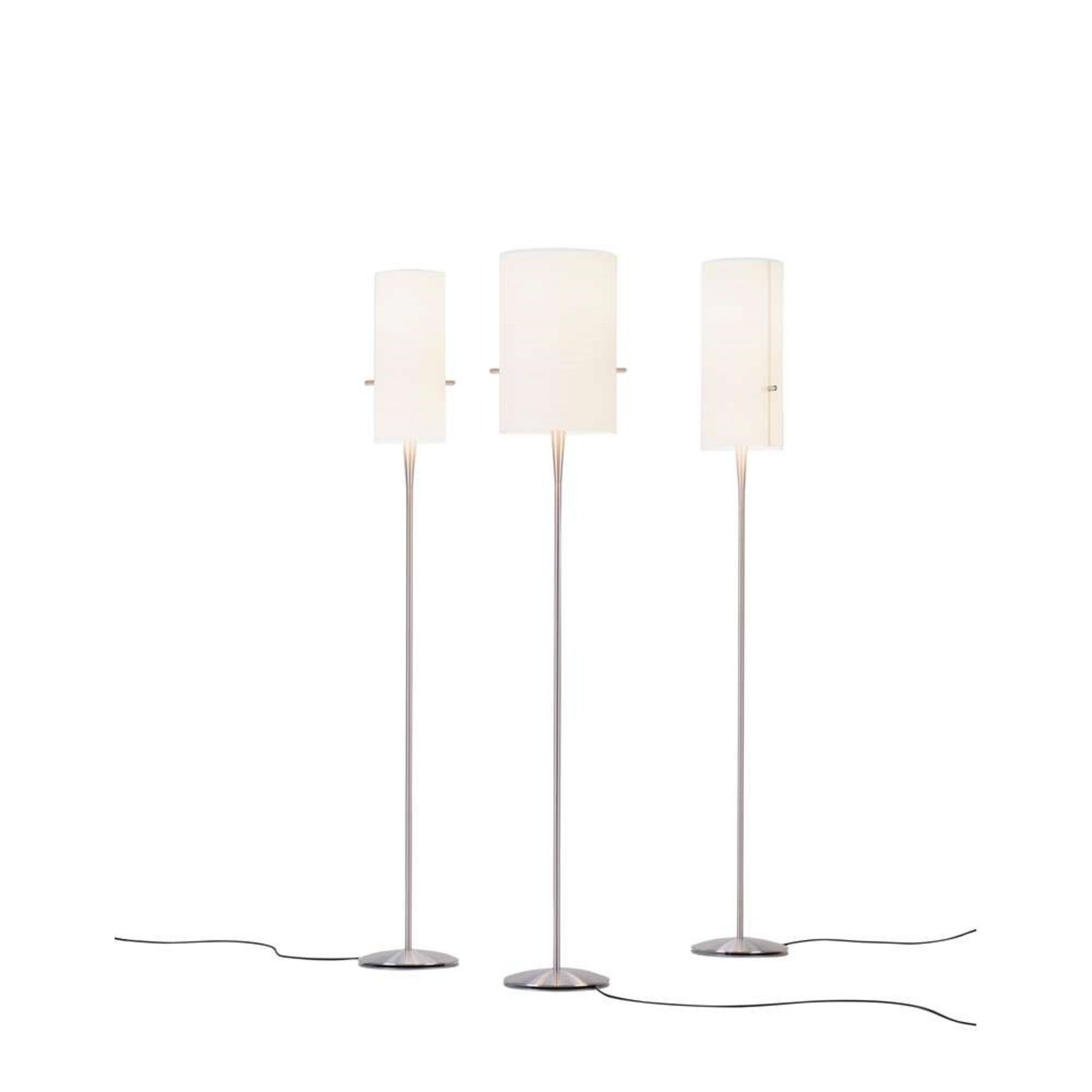 Club Floor Lamp L Brushed/Chintz White - Serien Lighting