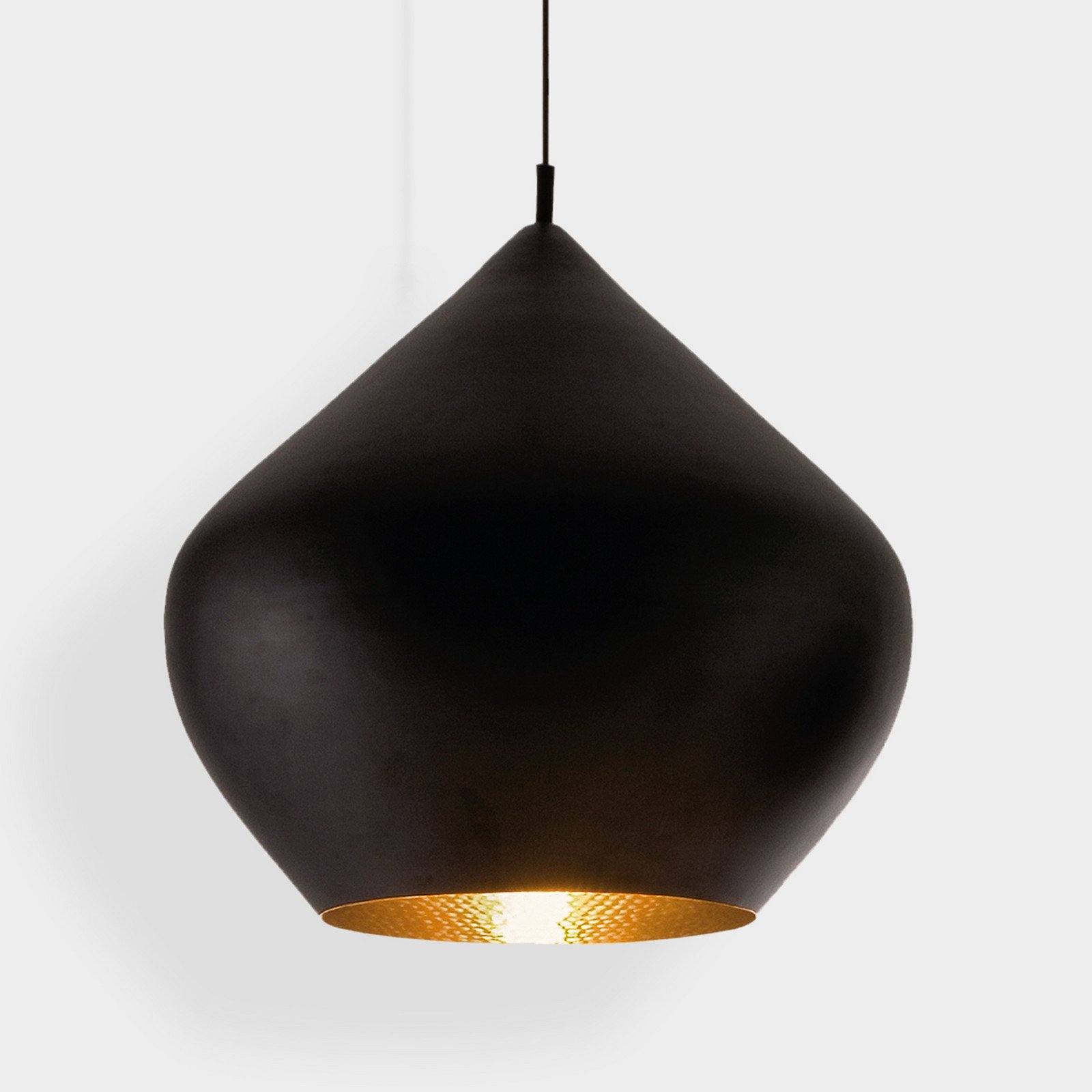 Tom Dixon lampă suspendată LED Beat Stout negru Ø 52 cm - Camera de zi / sufragerie - Design - Alamă